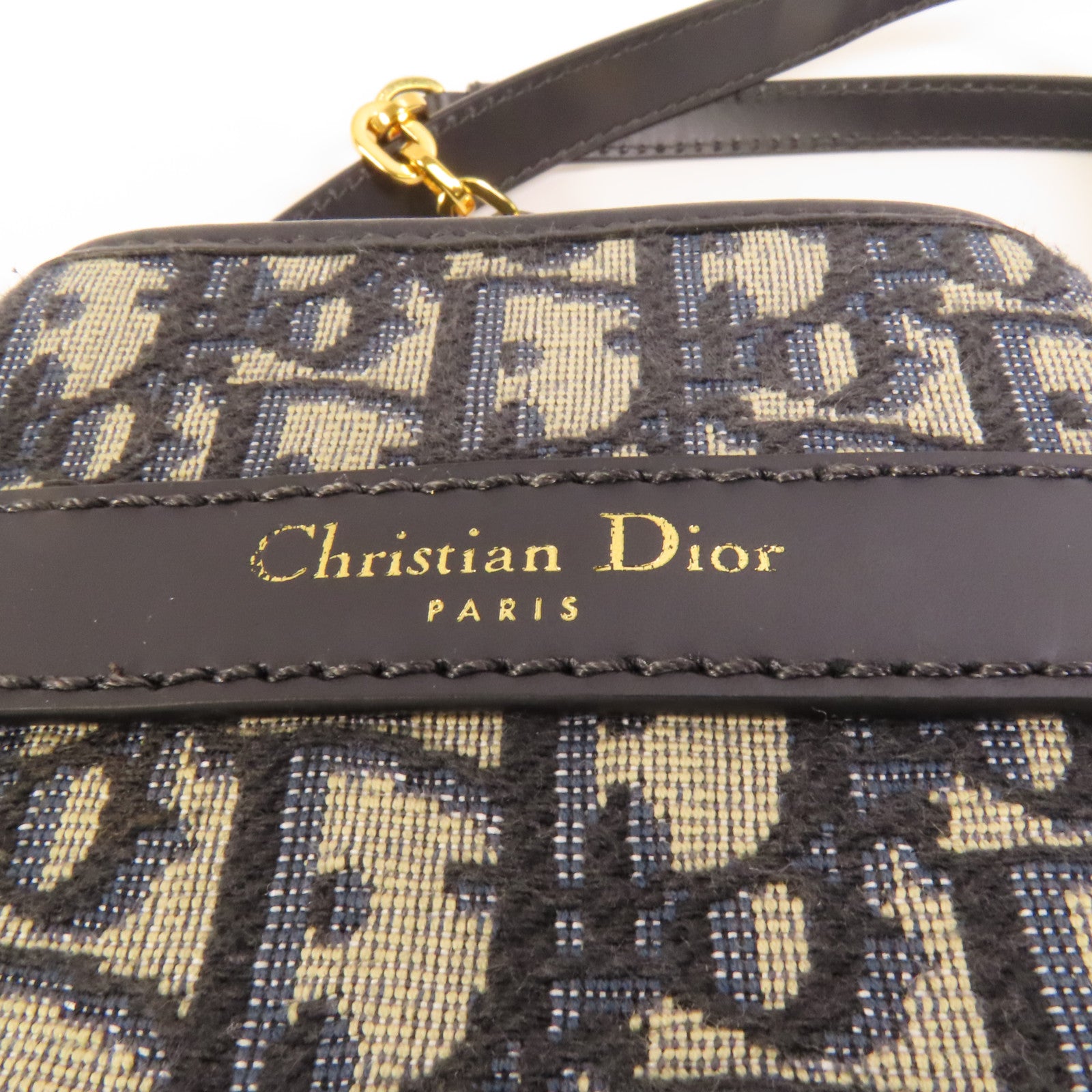 Dior 帆布C'est Dior Bag金扣手挽肩背兩用袋