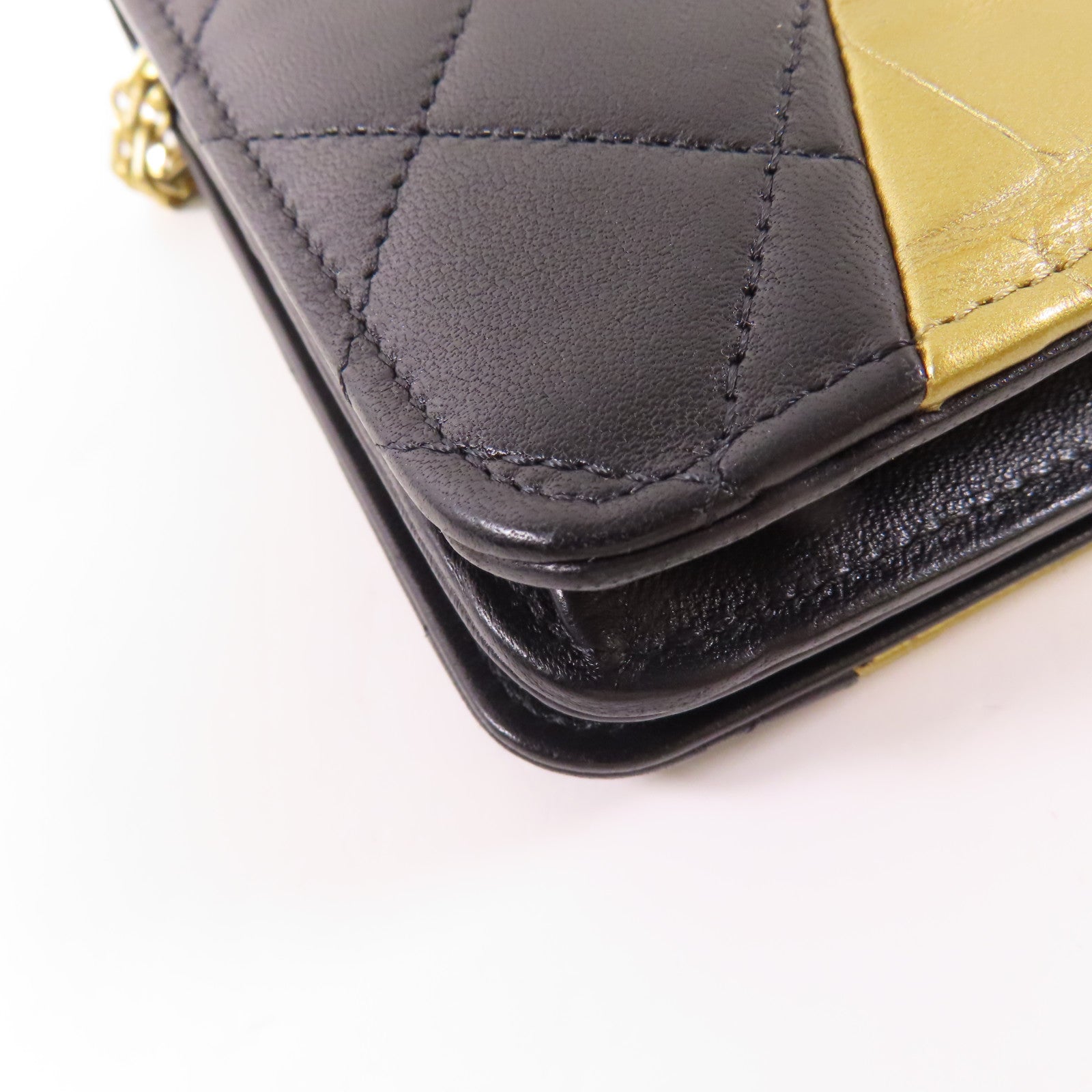 CHANEL 牛皮/羊皮皮革2.55金扣鏈帶肩背袋