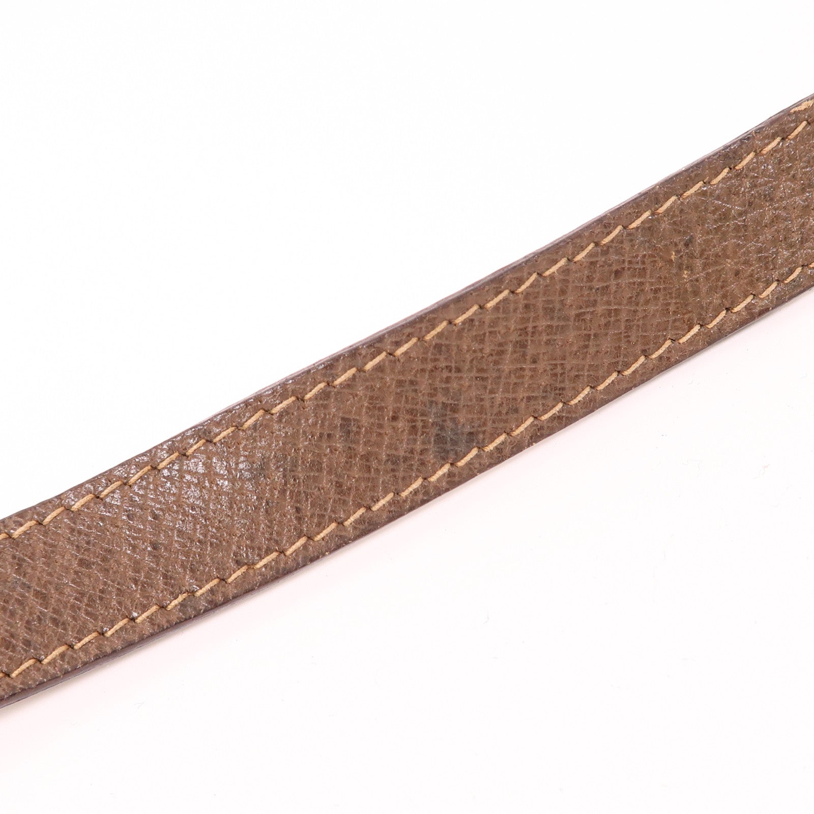 GUCCI GG GHW Vintage Shoulder Bag 01-37-4001 Coated Canvas Brown