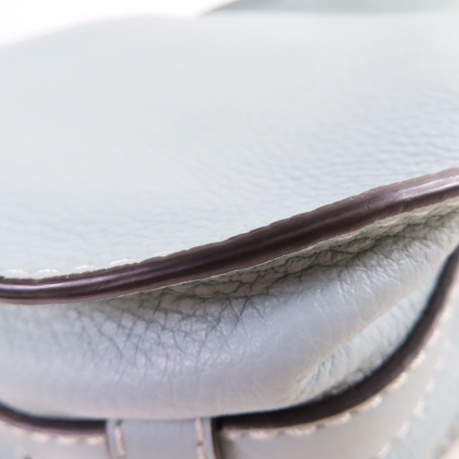 Chloe 牛皮皮革Marcie Small Shoulder Bag金扣肩背袋天空藍色