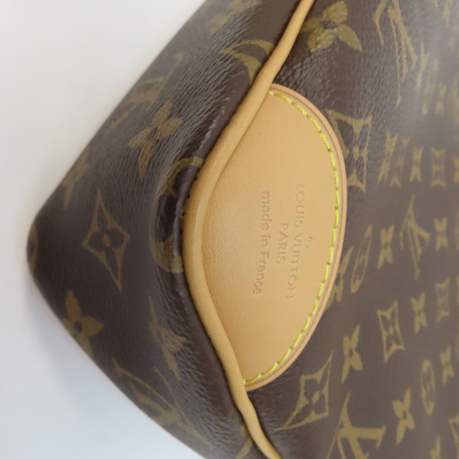 LOUIS VUITTON Monogram Odeon PM金扣肩背袋啡色