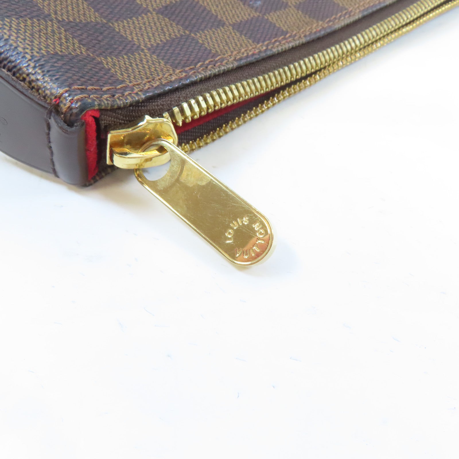 LOUIS VUITTON 【激減優惠】Damier Saleya MM金扣手挽袋啡色