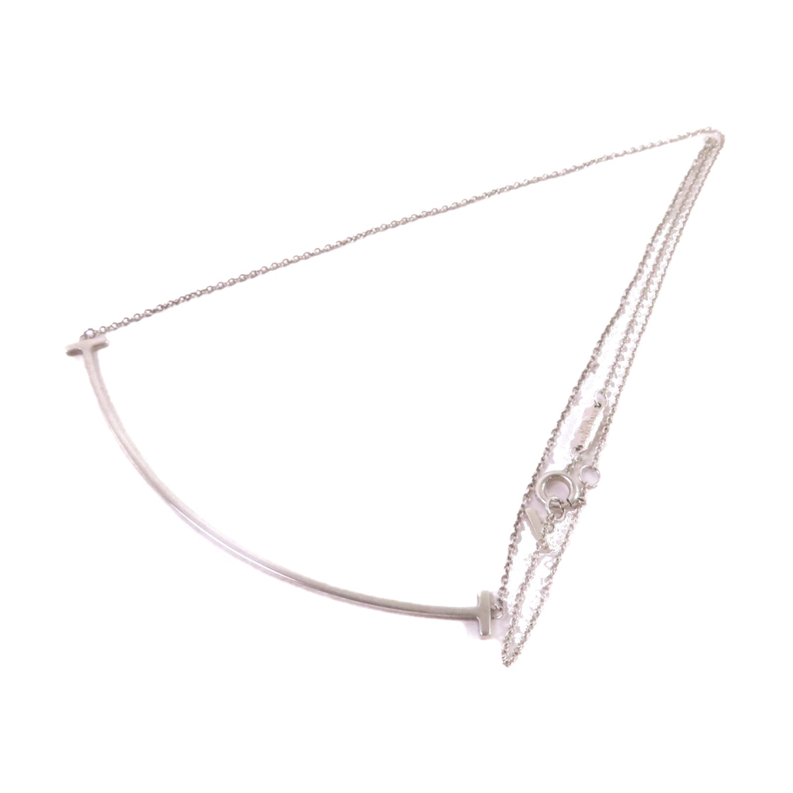 TIFFANY＆CO 925純銀T-Smile Necklace項鏈