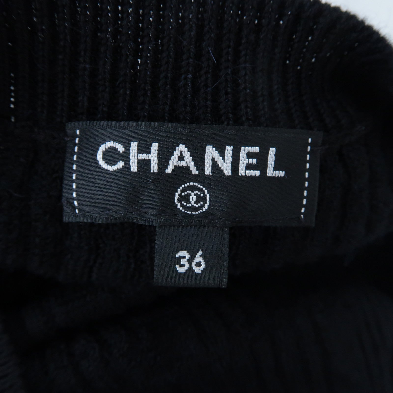 CHANEL Alpaca/Wool Coco Button Knit Dress連身裙