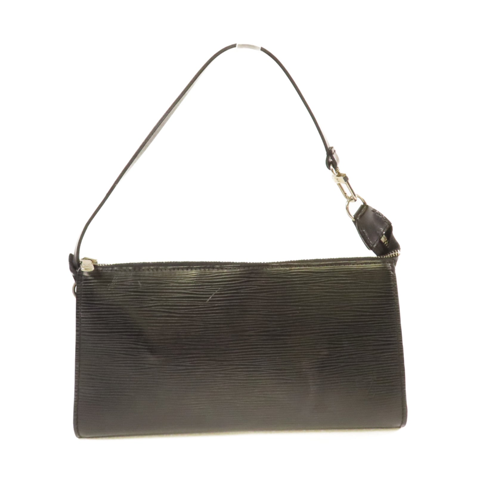 LOUIS VUITTON 【激減優惠】Epi皮革Pochette Accessories Shoulder Pouch銀扣肩背袋黑色