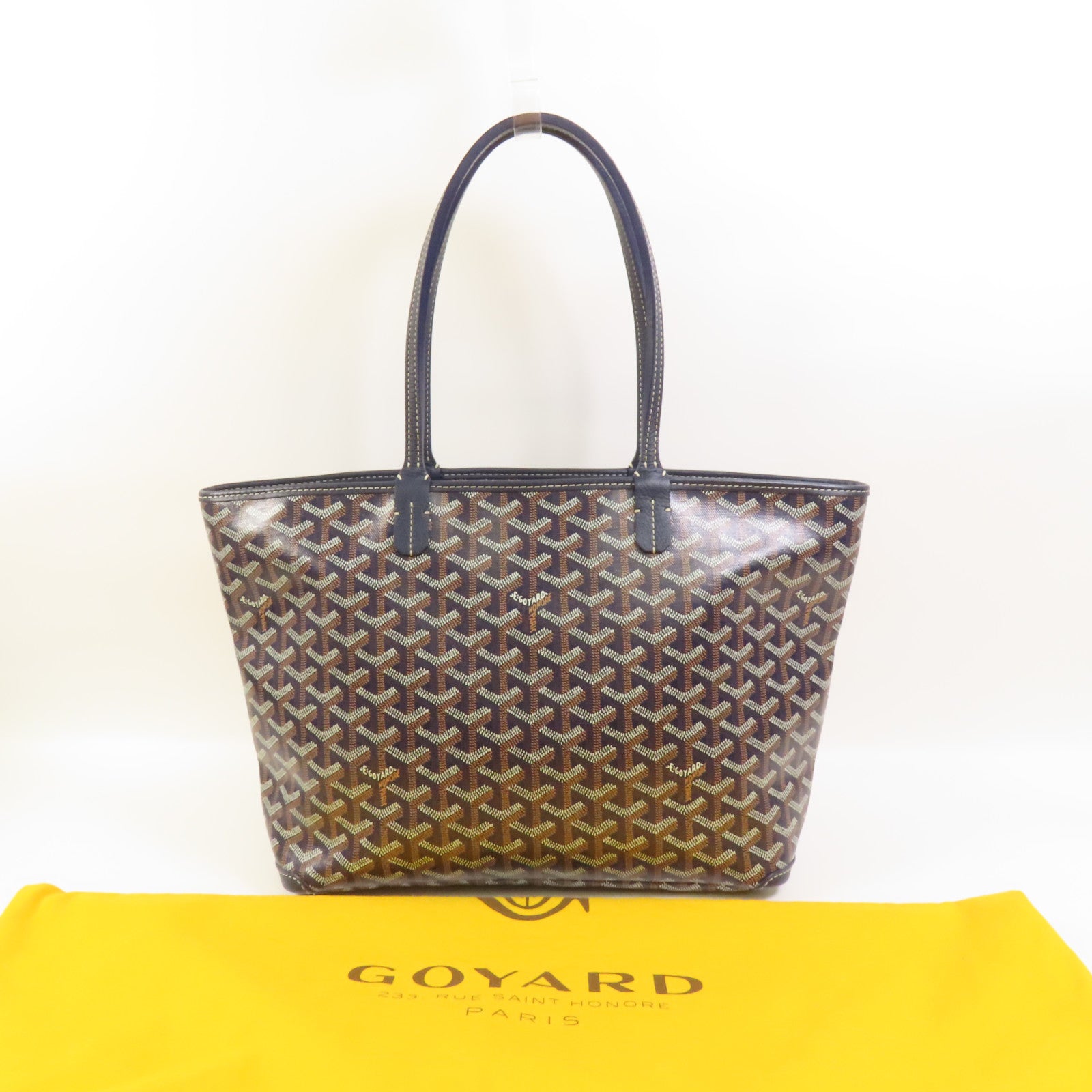 GOYARD 塗層帆布Artois PM銀扣手挽袋