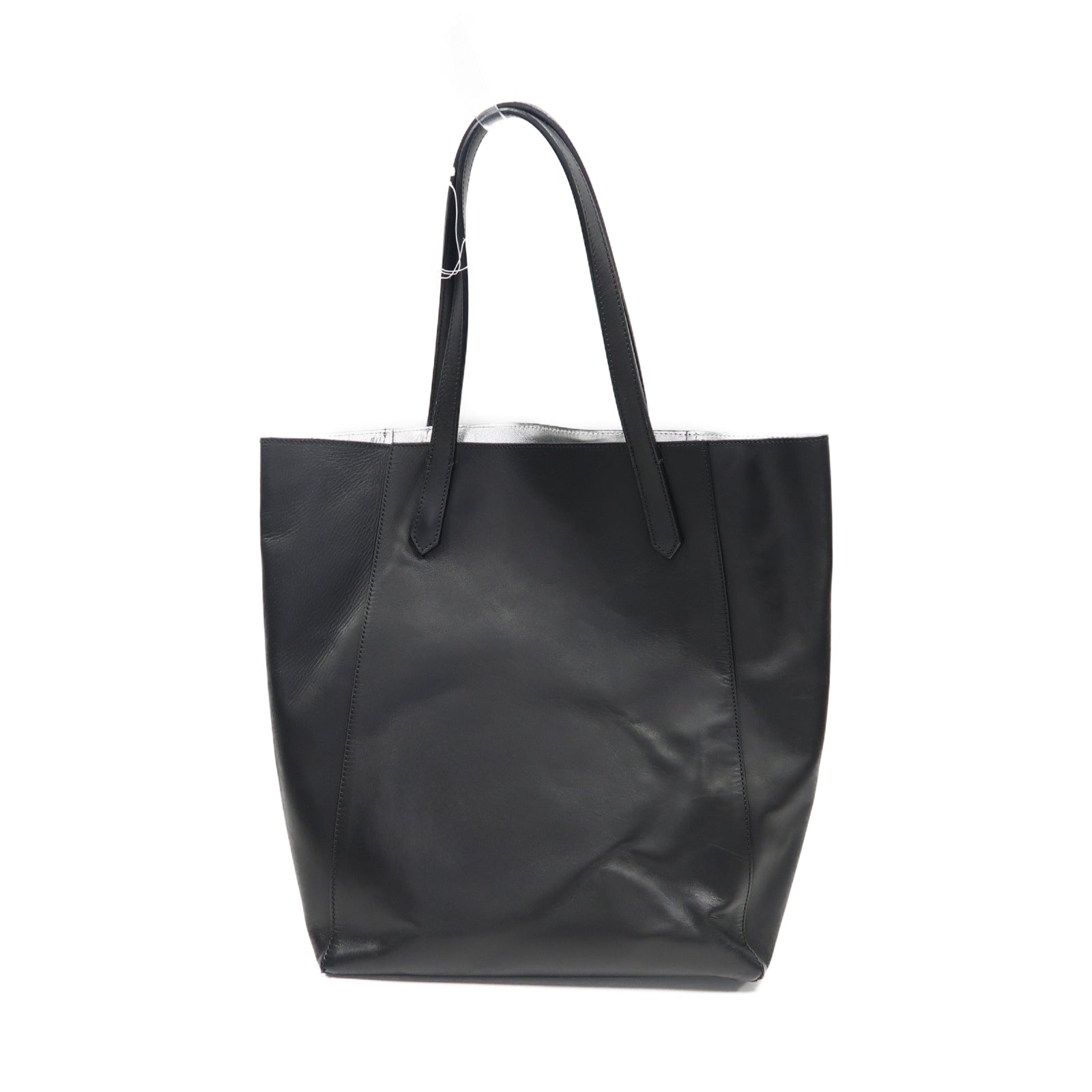 GIVENCHY 牛皮皮革Shoulder Bag銀扣手挽肩背兩用袋黑色