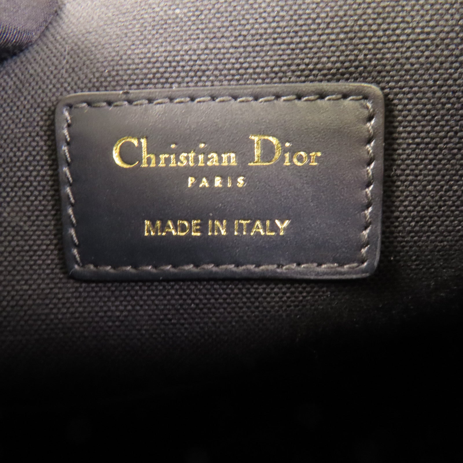 Dior 帆布C'est Dior Bag金扣手挽肩背兩用袋