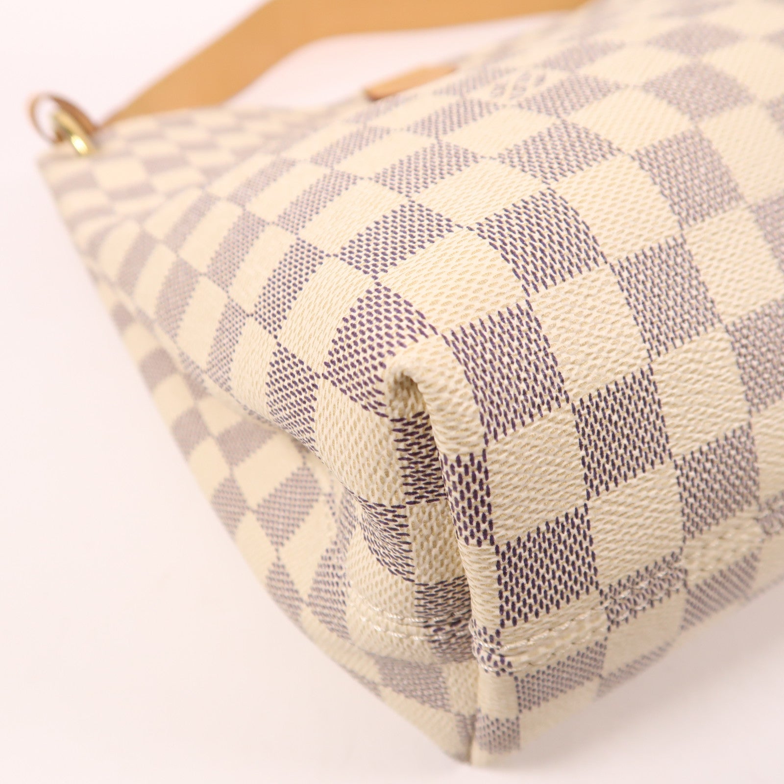 LOUIS VUITTON Damier Azur Sac Gracefui PM金扣肩背袋