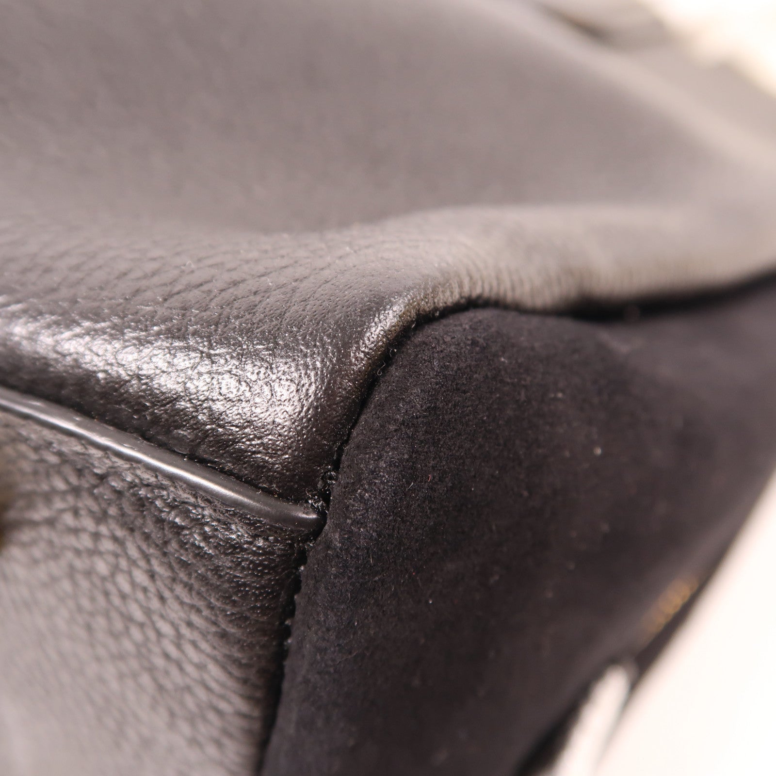 COACH GHW Tote Bag Shoulder Bag Calfskin Leather