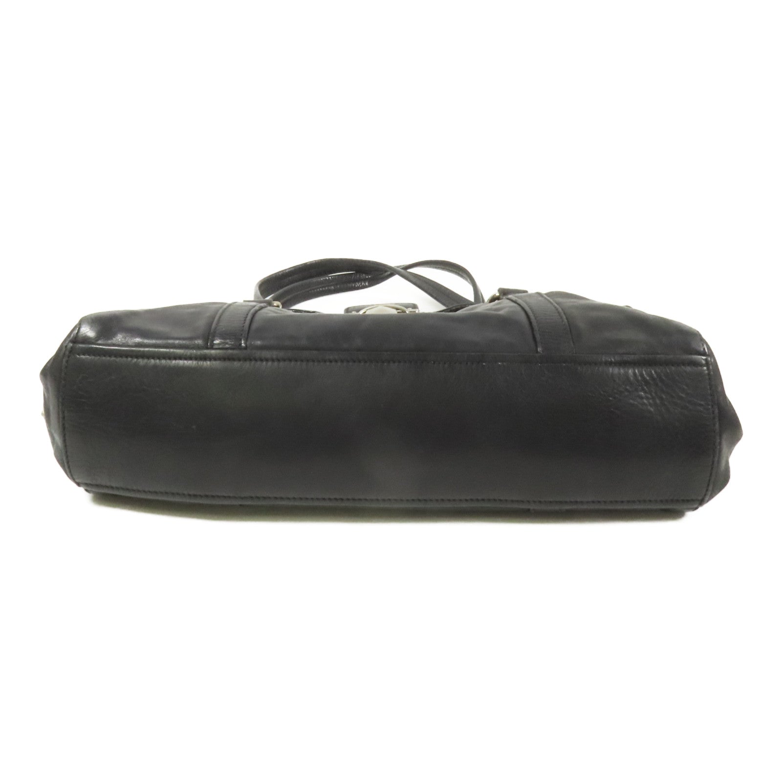 PRADA 牛皮皮革Shoulder Bag銀扣肩背袋