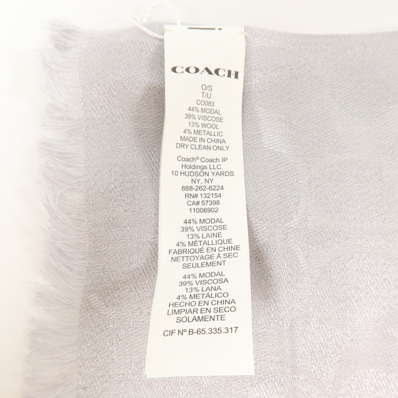 COACH 莫代爾/嫘縈/羊毛Scarf 203X66cm圍巾
