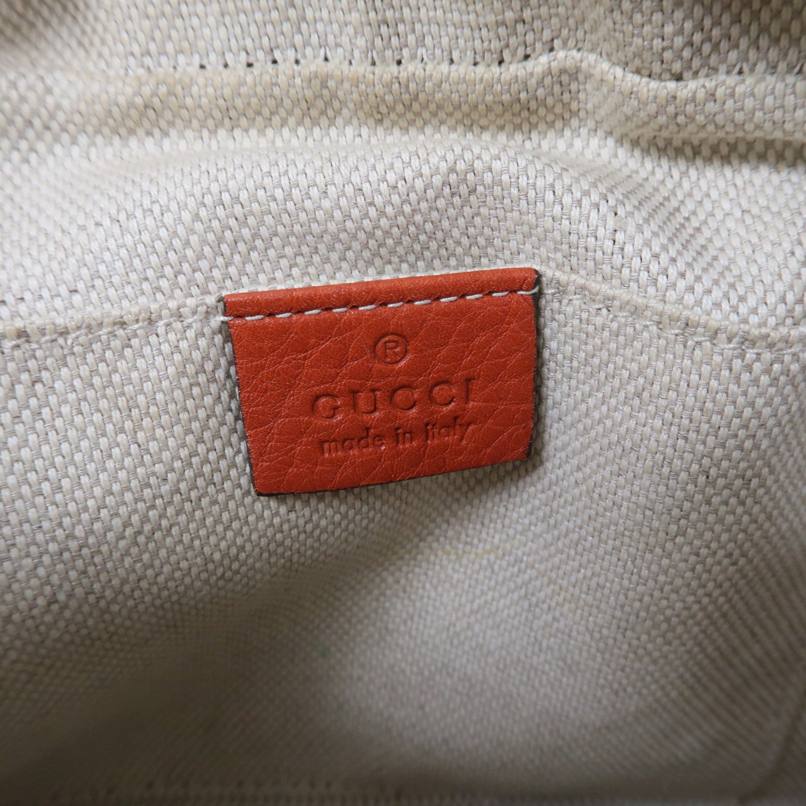 GUCCI 牛皮皮革Soho Disco Bag金扣肩背袋橙紅色