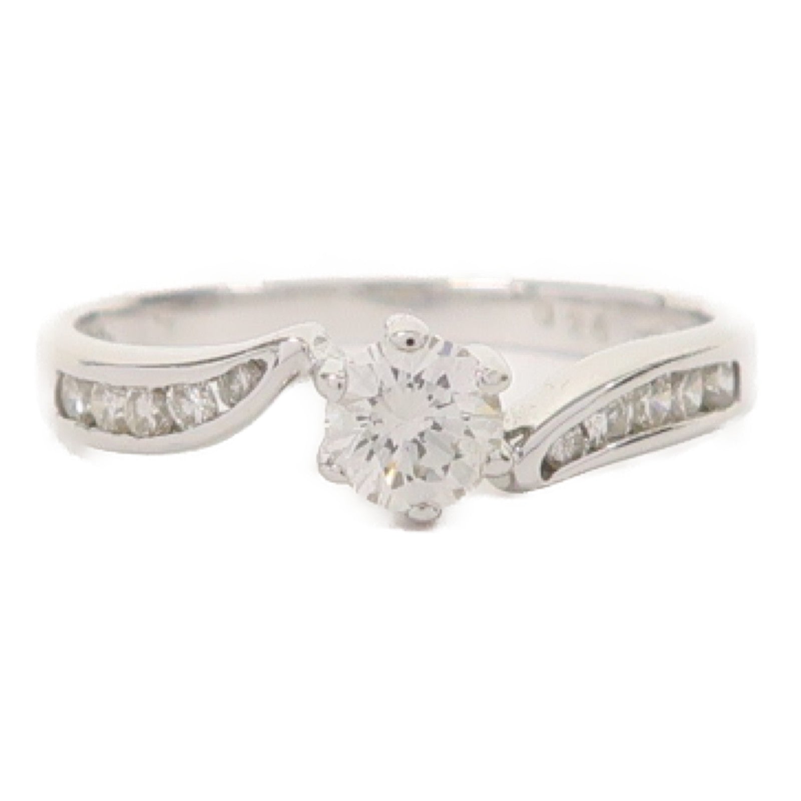 JEWELRY 【激減優惠】18K白金Diamond Ring0.26ct鑽石戒指US#5.5