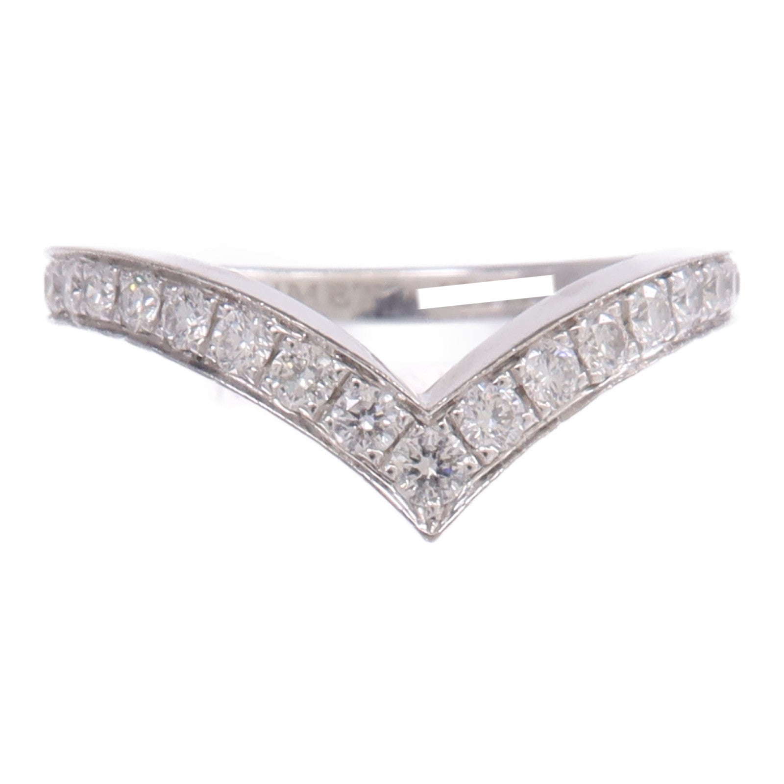 Chaumet 【激減優惠】18K白金Josephine Aigrette鑽石戒指Chaumet#52/US#6