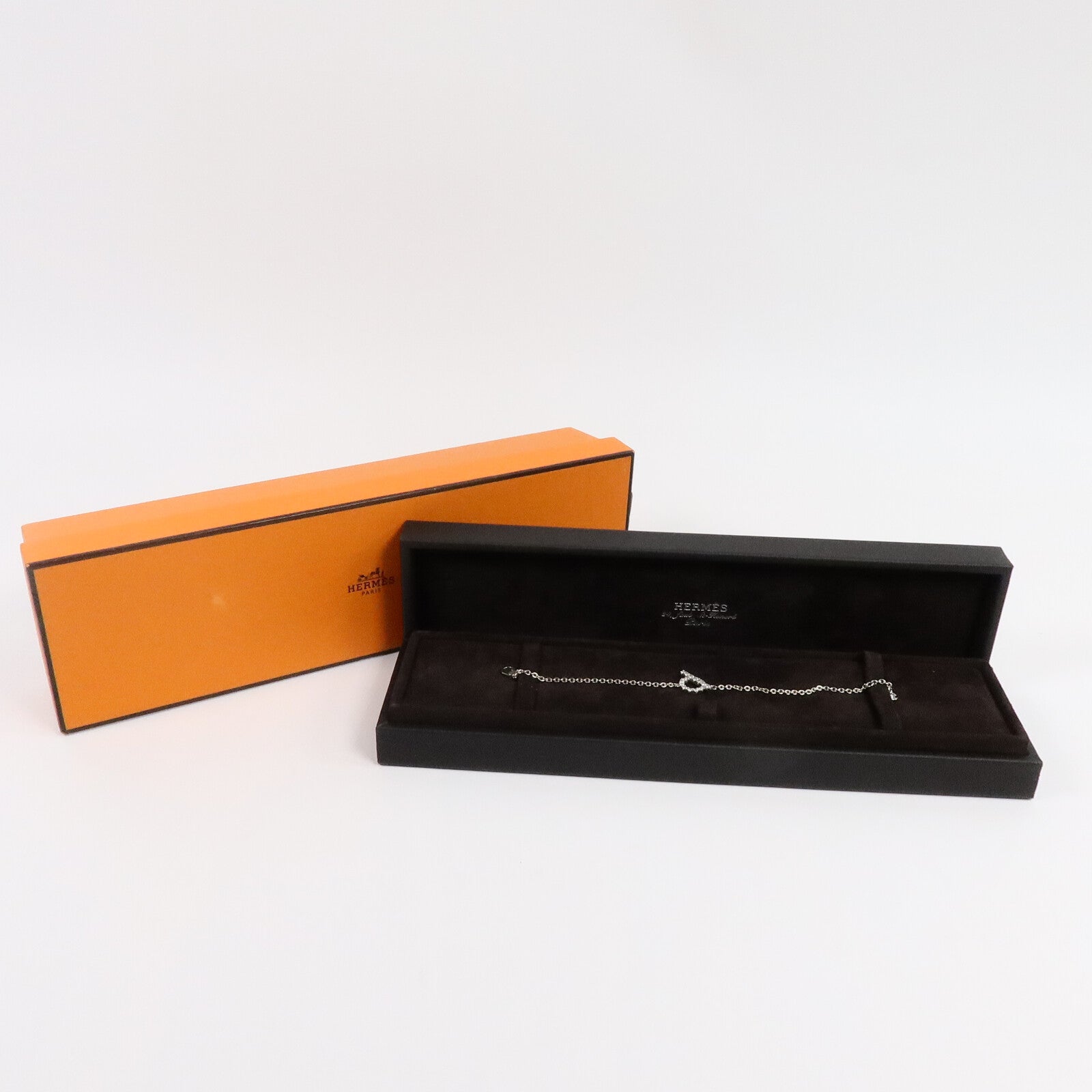 HERMES 18K白金Finesse Bractlet手鏈