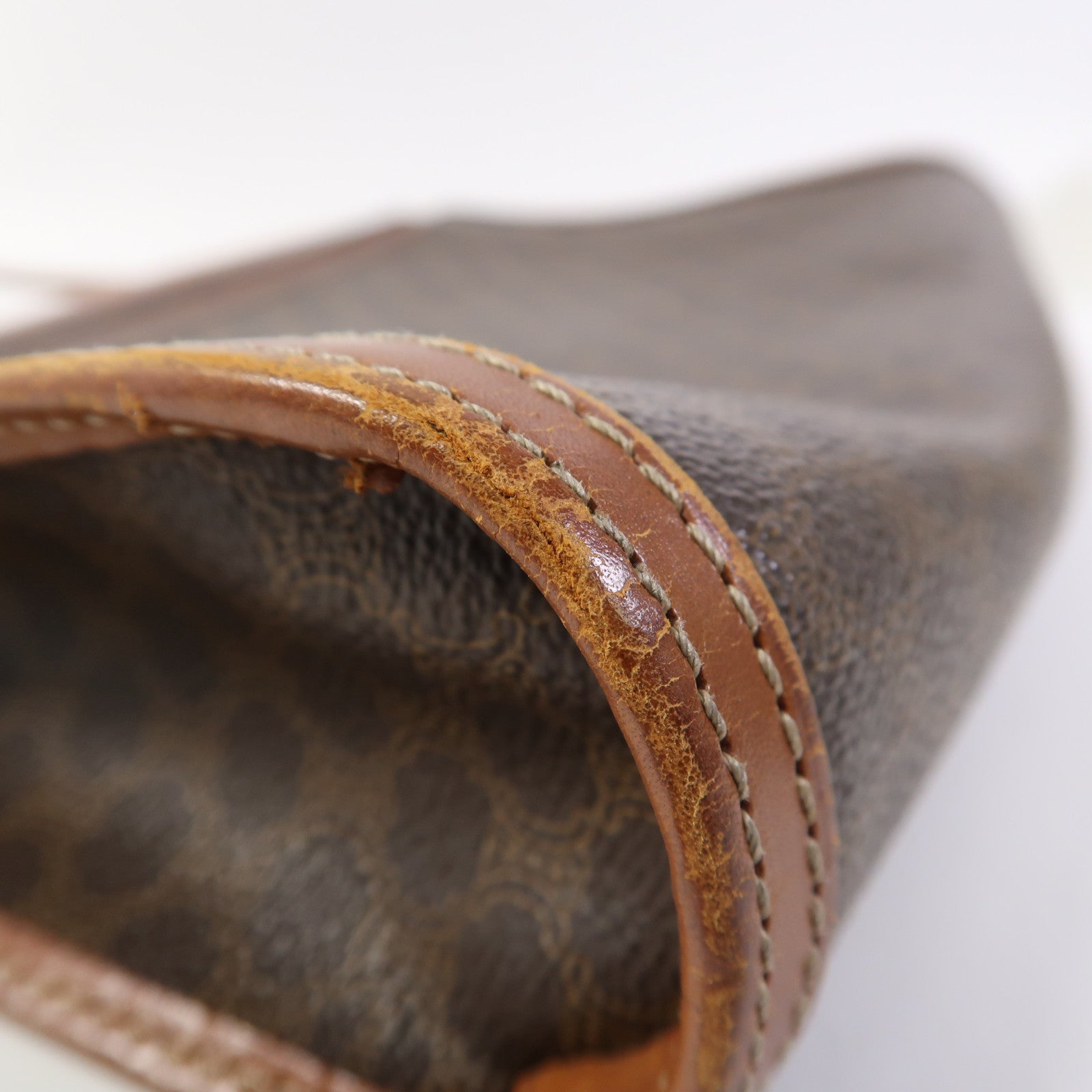 CELINE 牛皮皮革Shoulder Bag金扣鏈帶手挽肩背兩用袋