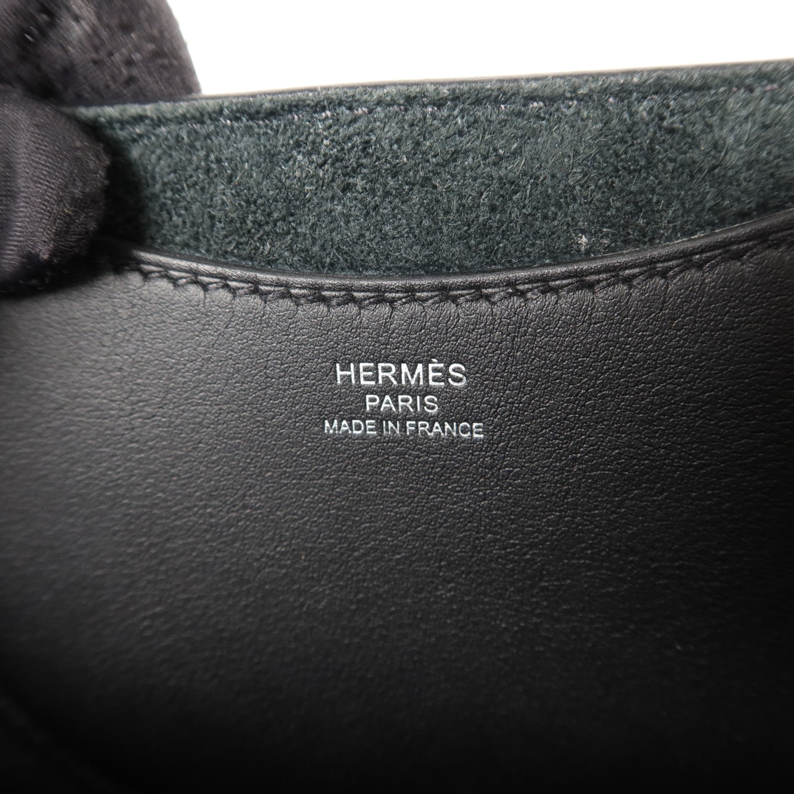 HERMES Clemence皮革In The Loop 18手挽袋Noir