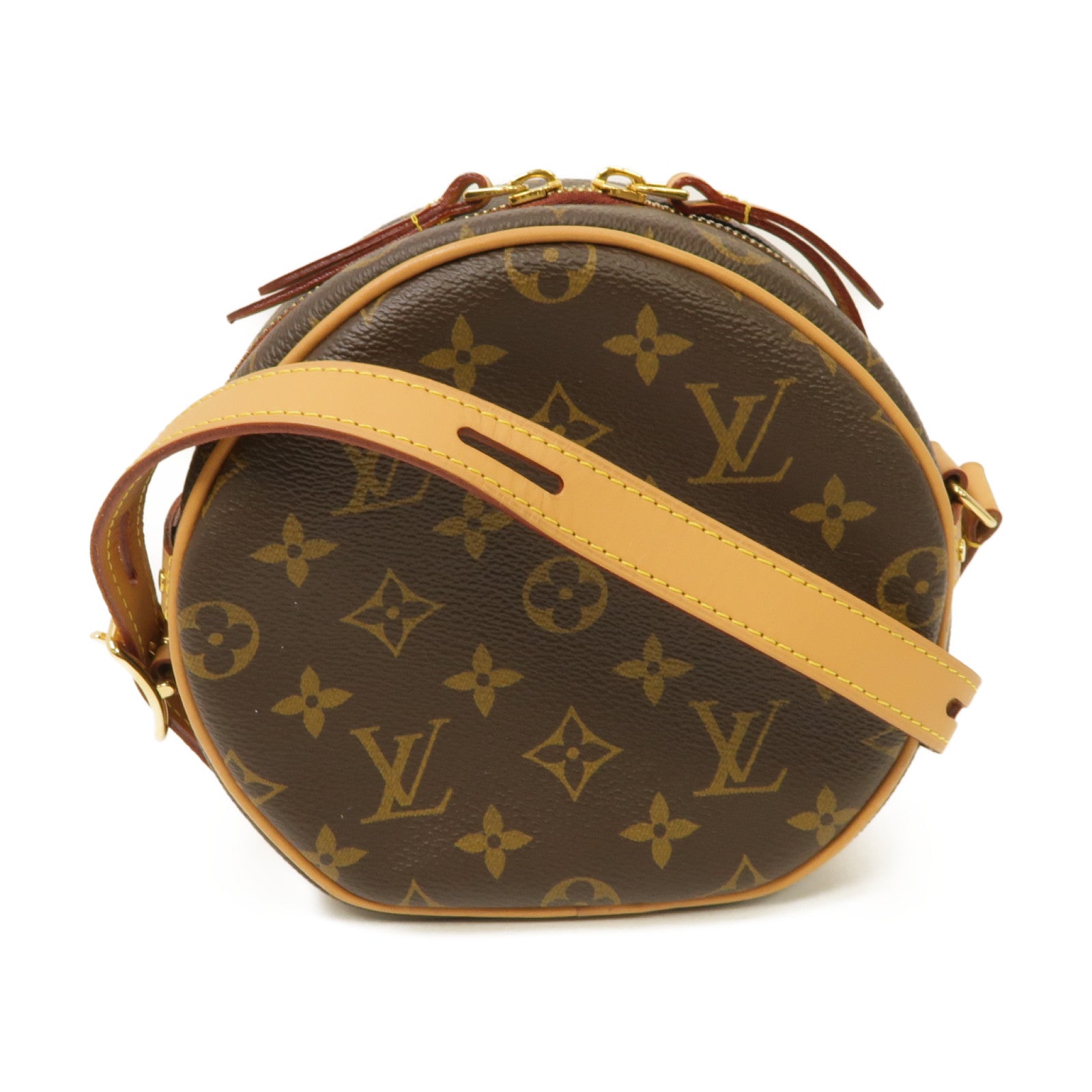 LOUIS VUITTON Monogram Boite Chapeau Souple PM金扣肩背袋啡色