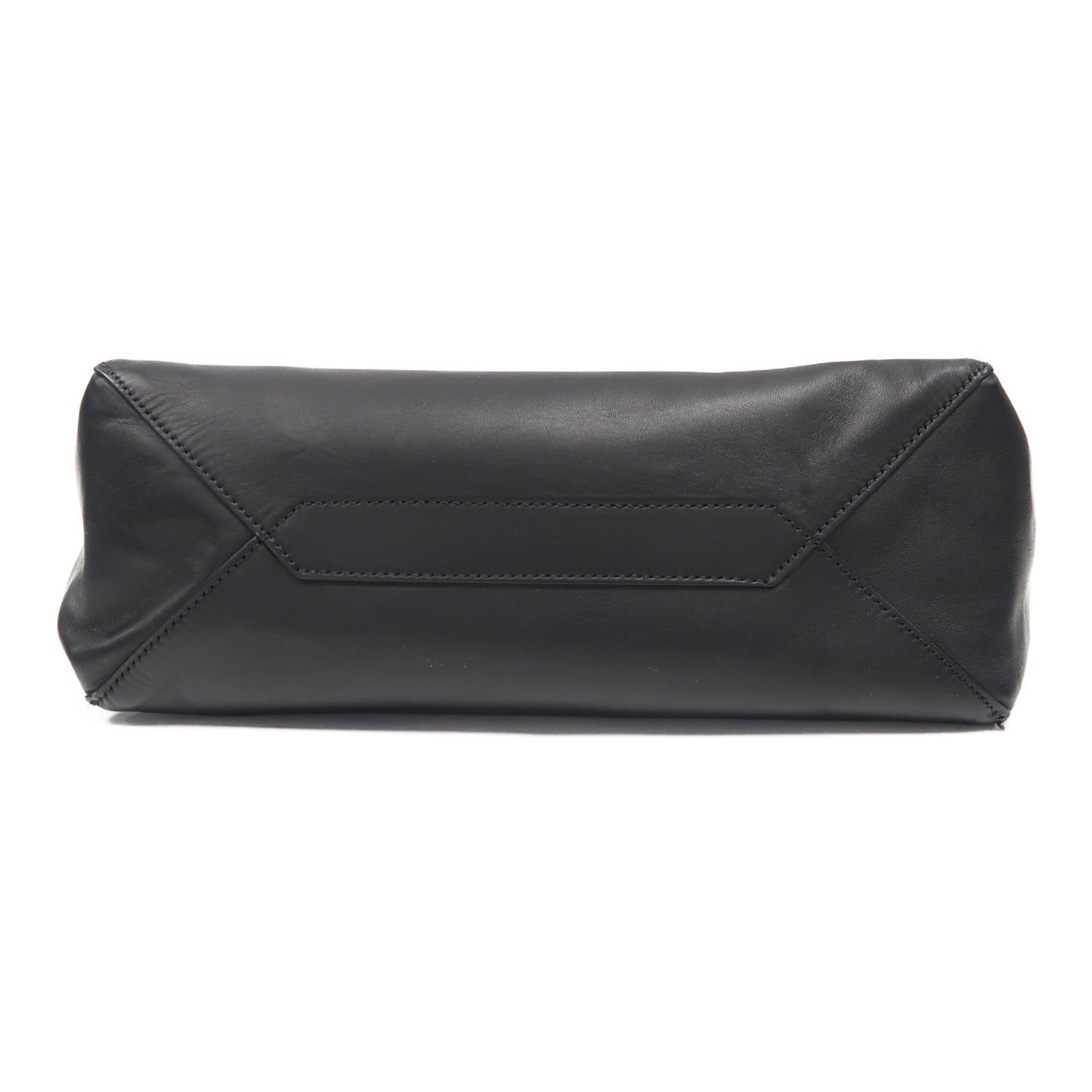 GIVENCHY 牛皮皮革Shoulder Bag銀扣手挽肩背兩用袋黑色
