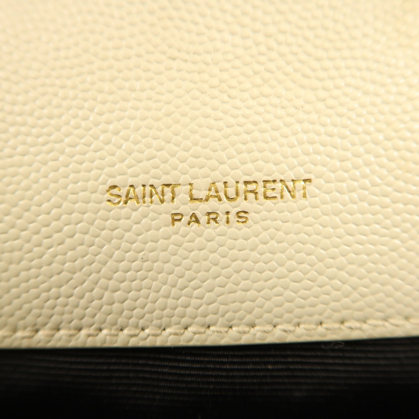 SAINT LAURENT 牛皮皮革Chain Shoulder金扣鏈帶肩背袋