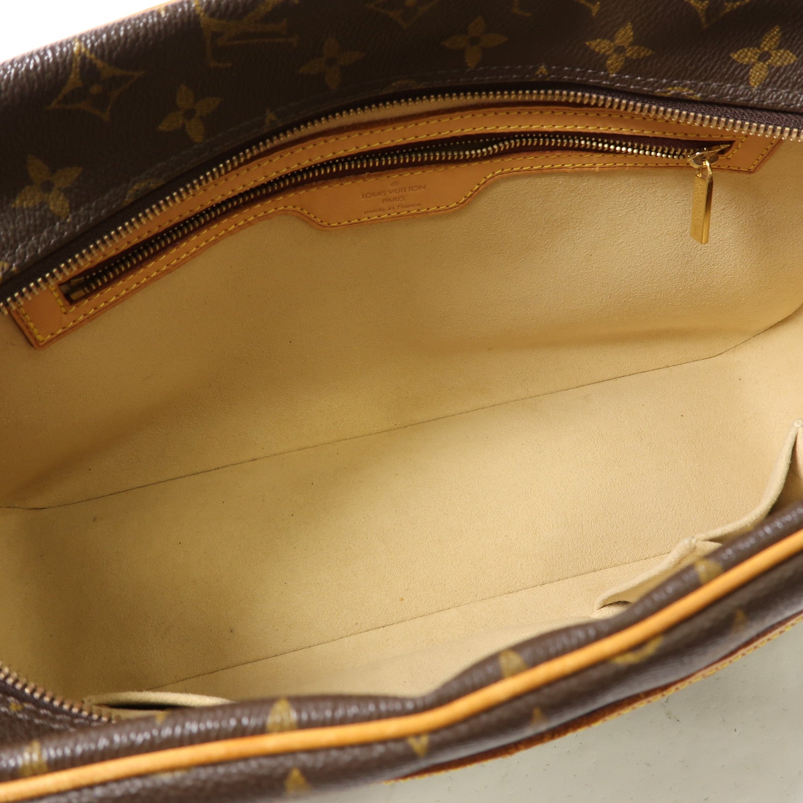 LOUIS VUITTON Monogram Cite金扣肩背袋啡色