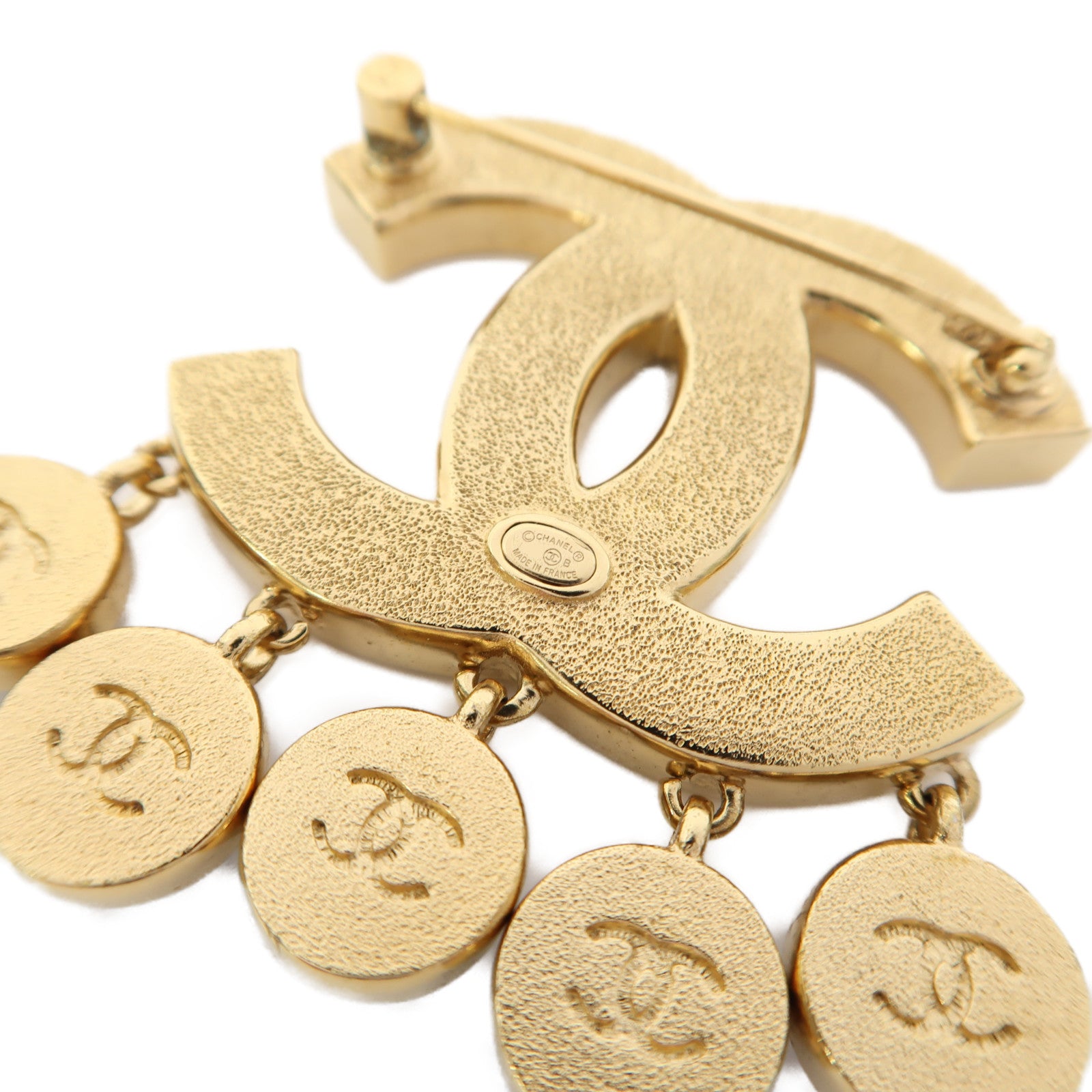 CHANEL 金屬/PVC Brooch胸針黑色