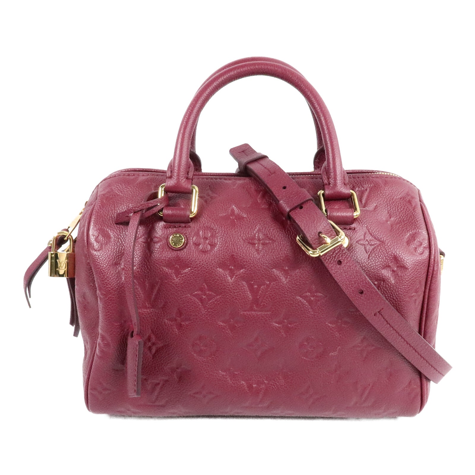LOUIS VUITTON Monogram Empreinte Speedy 25手挽肩背兩用袋