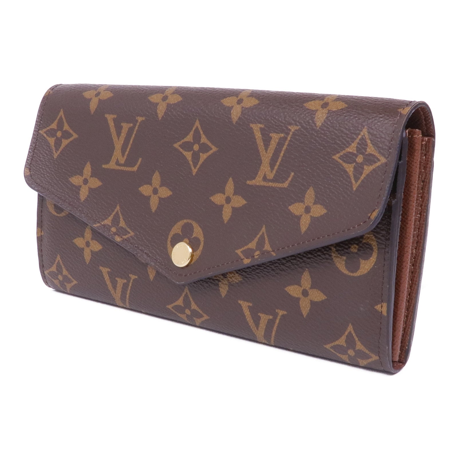 LOUIS VUITTON Monogram Portefeuille Sara金扣長錢包