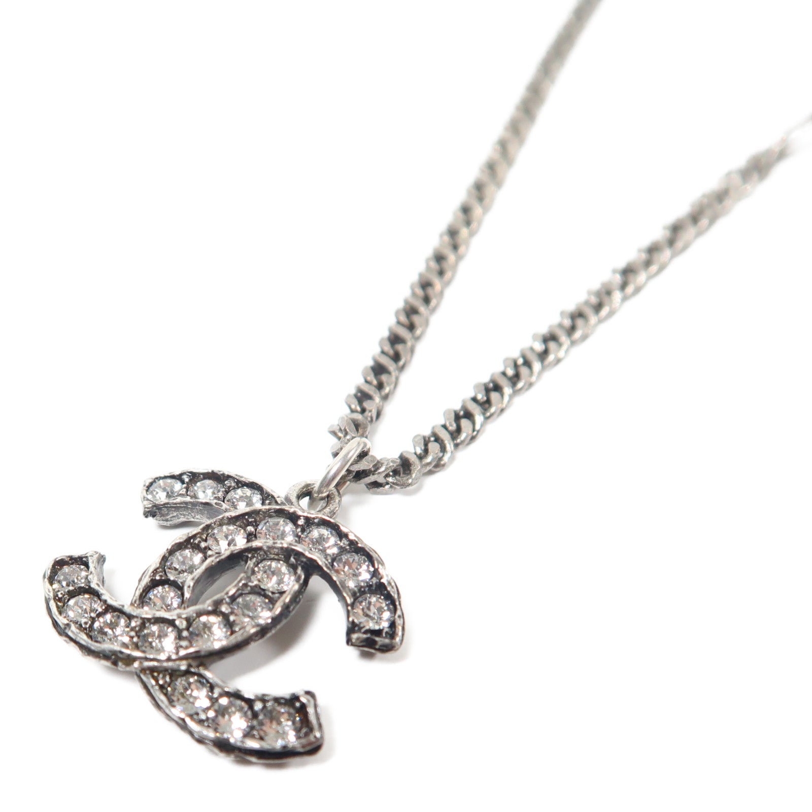 CHANEL 金屬Necklace項鏈銀色