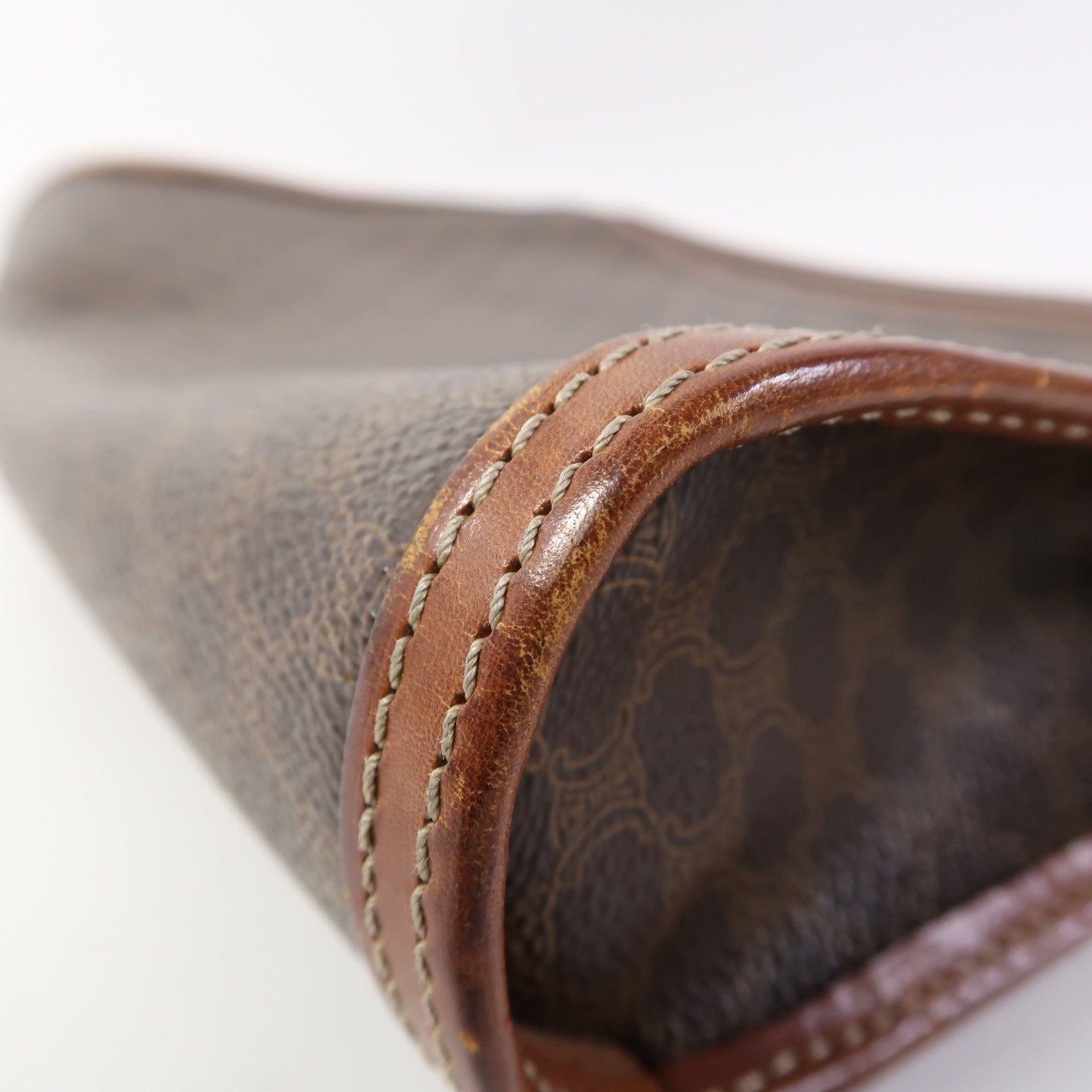 CELINE 牛皮皮革Shoulder Bag金扣鏈帶手挽肩背兩用袋