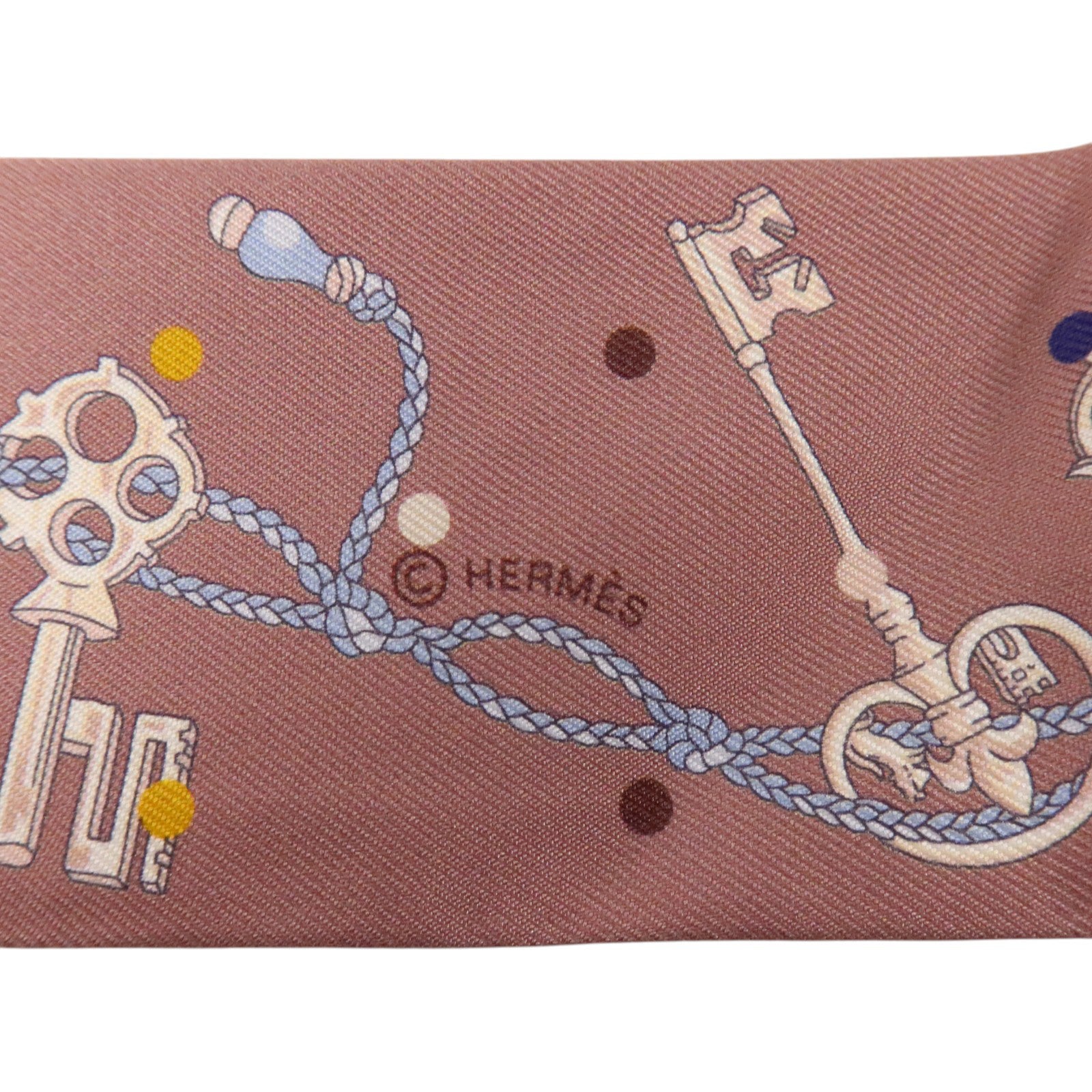 HERMES 絲質Twilly絲巾