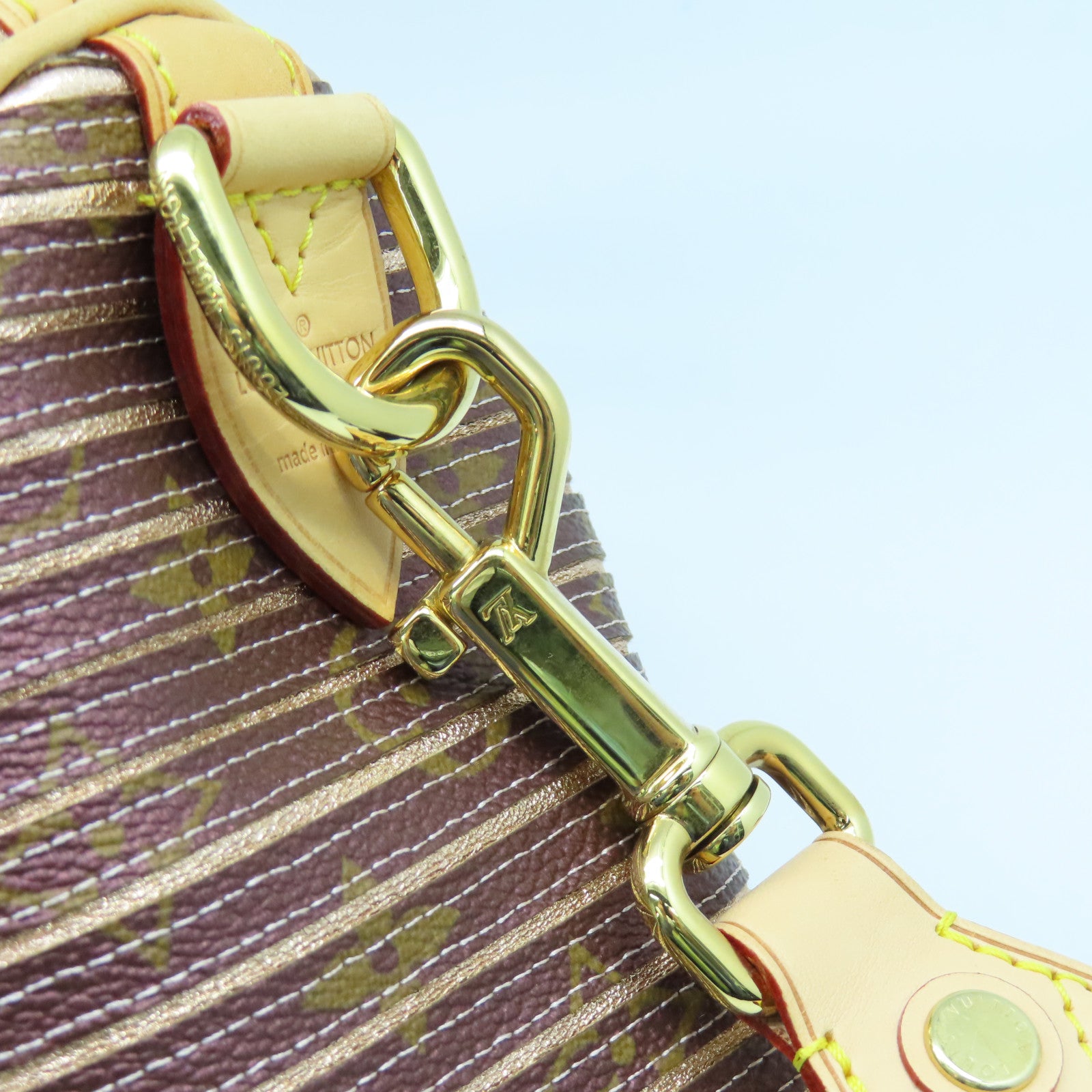 LOUIS VUITTON 【激減優惠】Monogram-Canvas Eden Speedy 30金扣手挽肩背兩用袋紫色