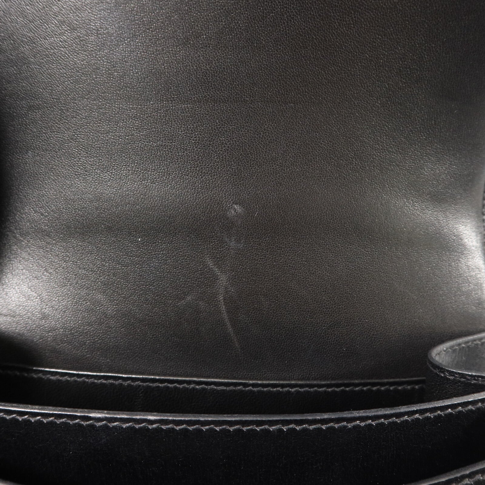 HERMES Box皮革Constance Mini肩背袋Noir