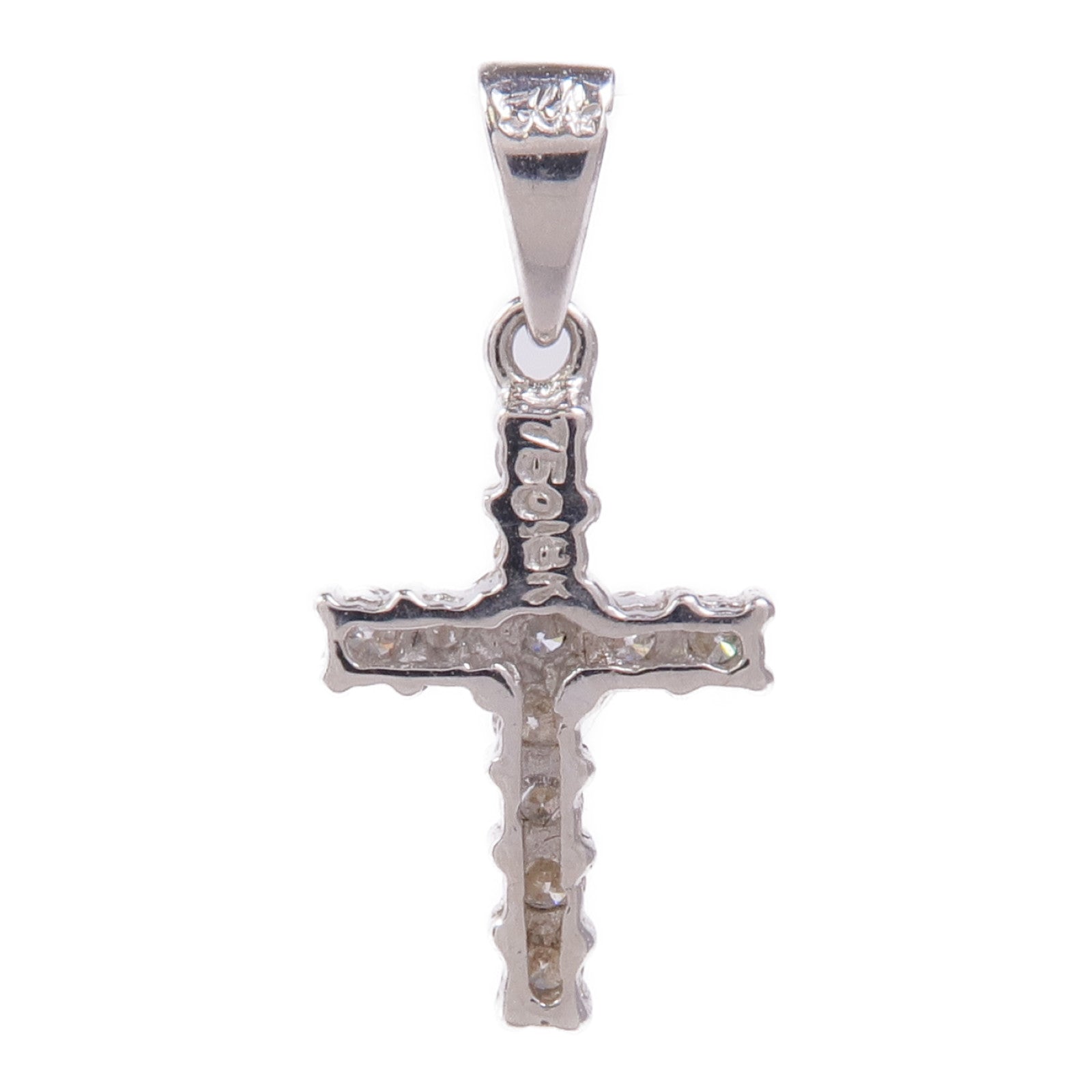 JEWELRY Diamond Pendant Top 18K White Gold