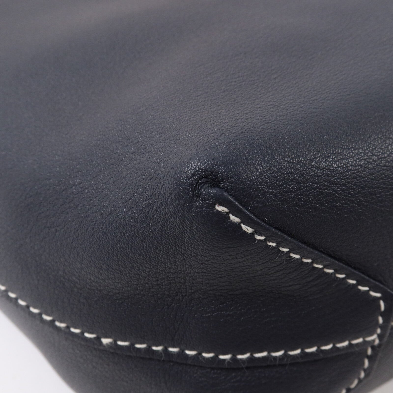 HERMES Swift皮革Double Sens 36手挽袋Bleu Indigo/Jaune d'Or/Cuivre