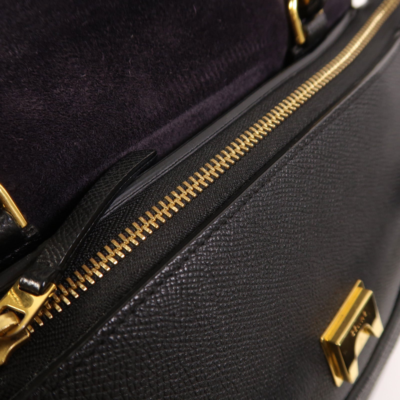 CELINE 牛皮皮革Micro Belt Bag金扣手挽肩背兩用袋