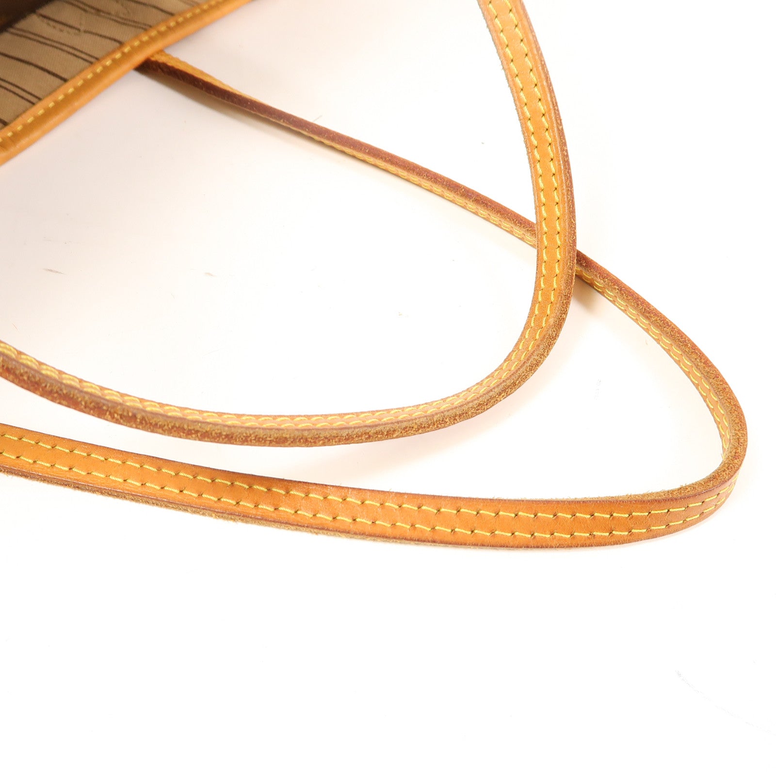 LOUIS VUITTON Monogram Neverfull MM金扣肩背袋啡色