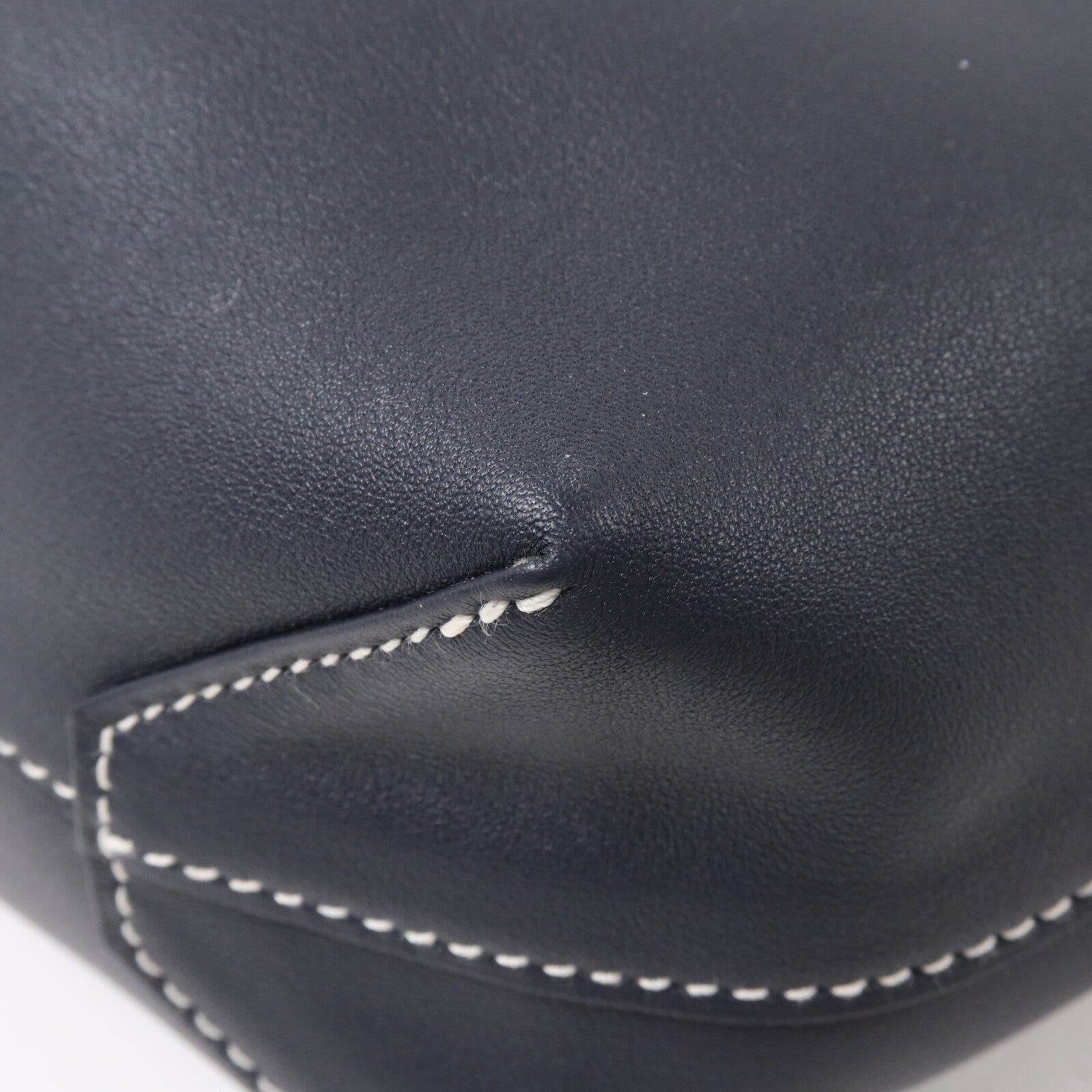 HERMES Swift皮革Double Sens 36手挽袋Bleu Indigo/Jaune d'Or/Cuivre