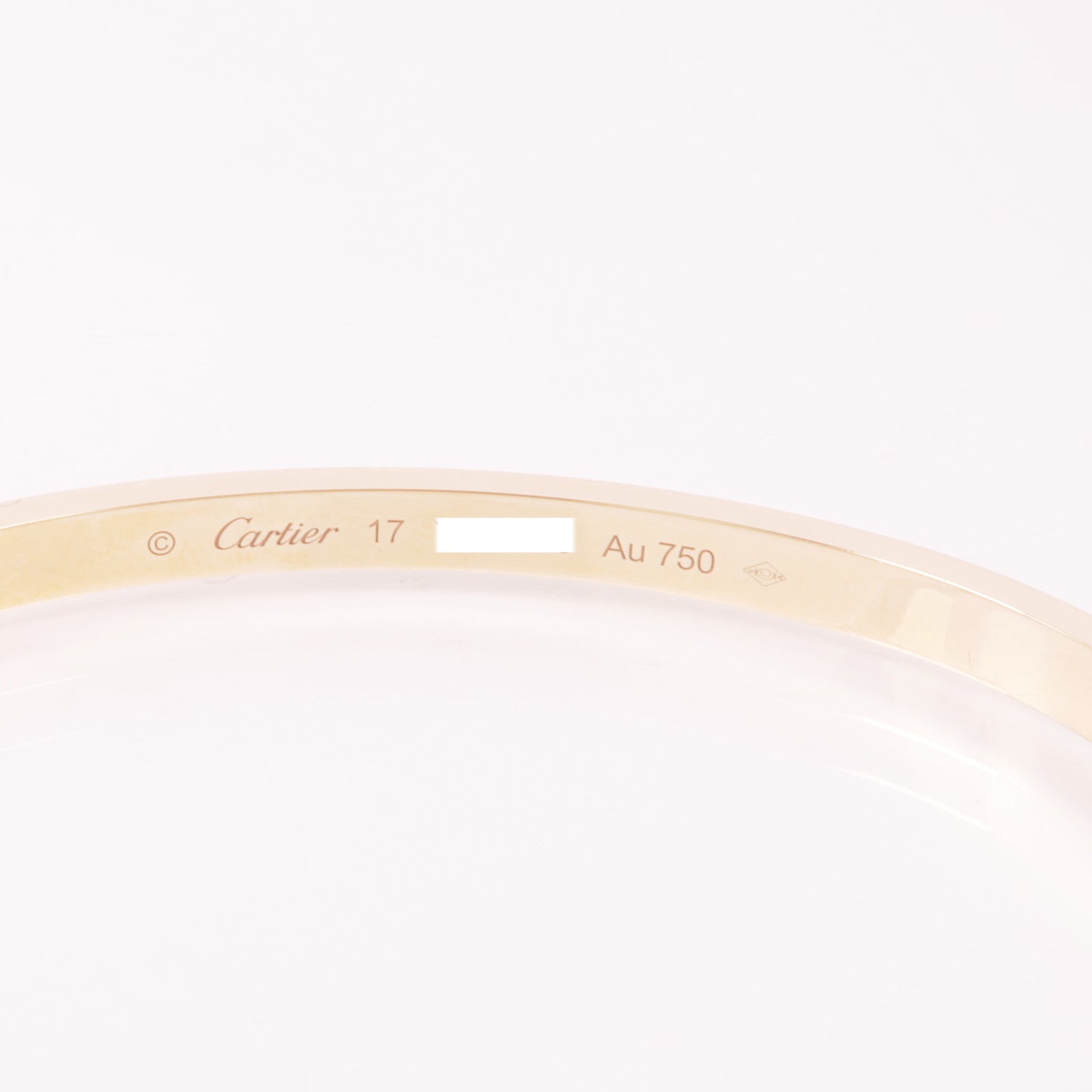 CARTIER 18K玫瑰金Love Bracelet Small Model 10 Diamonds鑽石手鐲Cartier#17