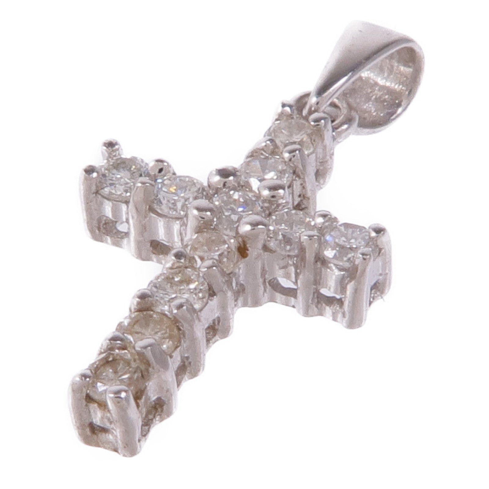 JEWELRY 18K白金Diamond Pendant Top鑽石吊墜