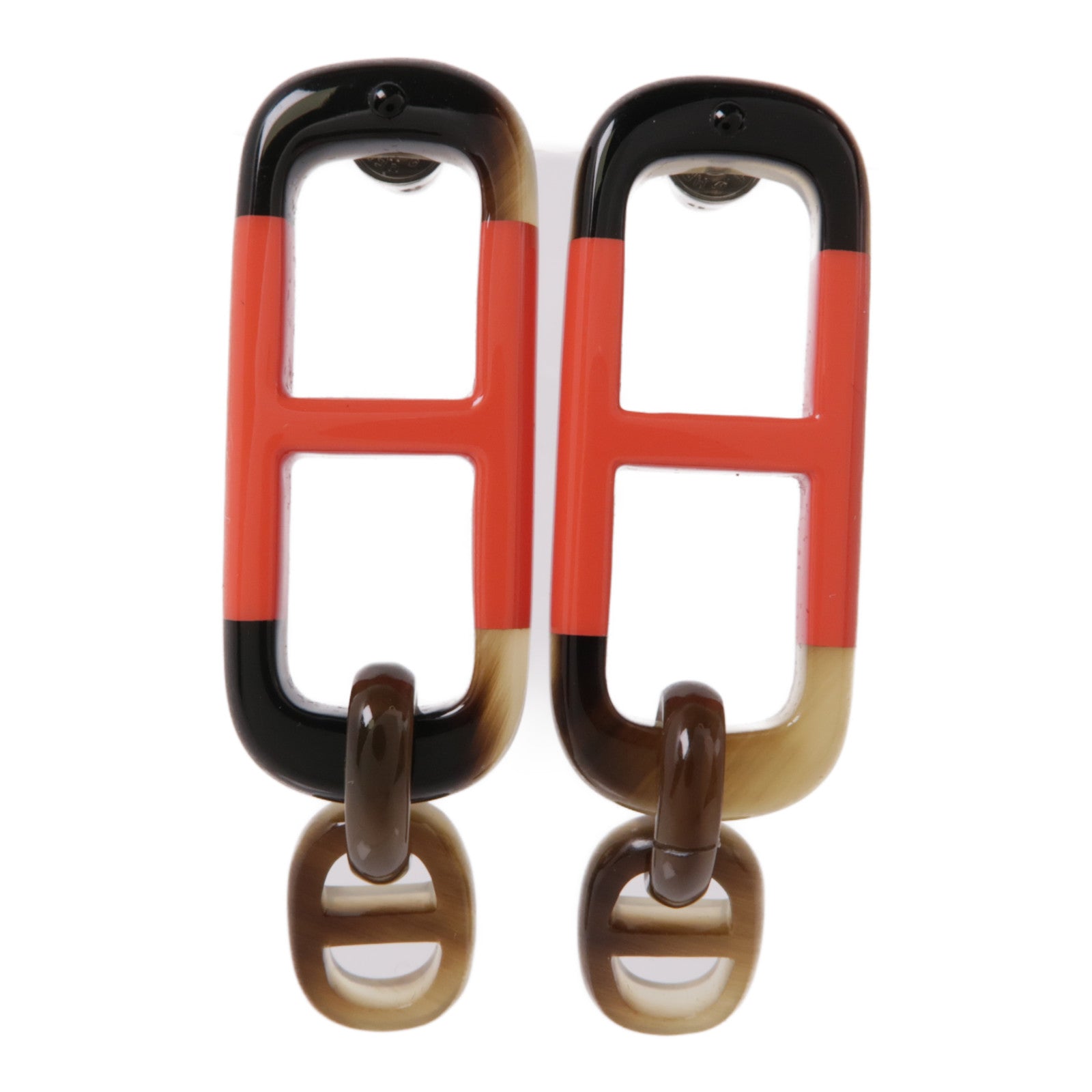 HERMES 水牛角Earrings耳環