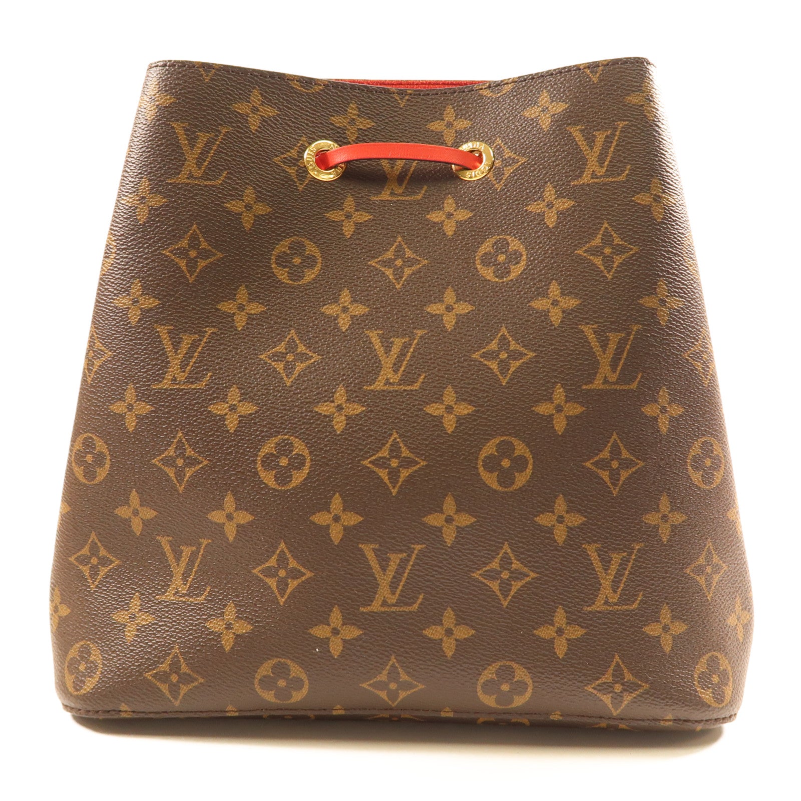 LOUIS VUITTON Monogram Neo Noe Bucket Bag金扣肩背袋Coquelicot/紅色