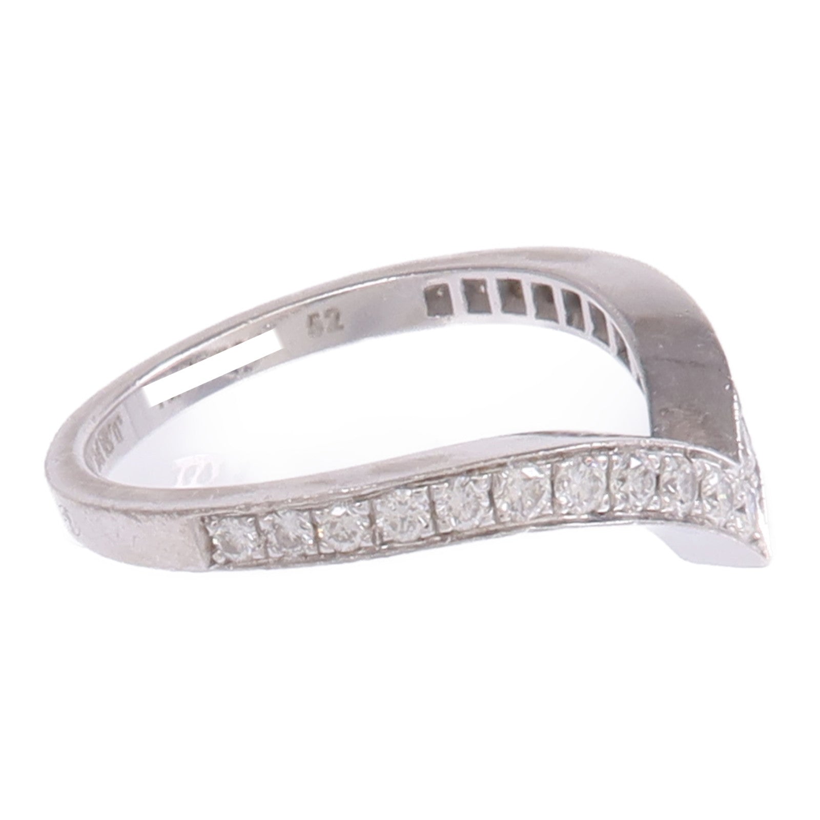 Chaumet 【激減優惠】18K白金Josephine Aigrette鑽石戒指Chaumet#52/US#6