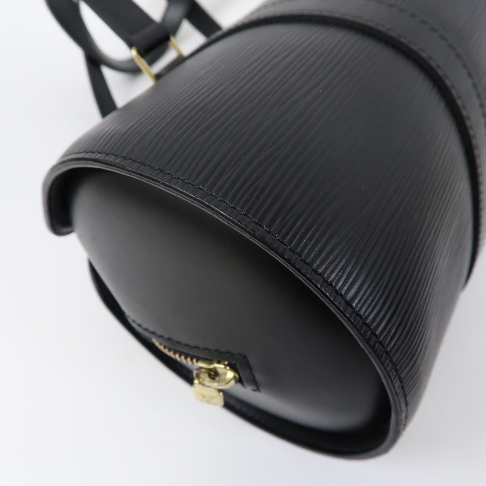 LOUIS VUITTON Epi Soufflot金扣肩背袋啡色