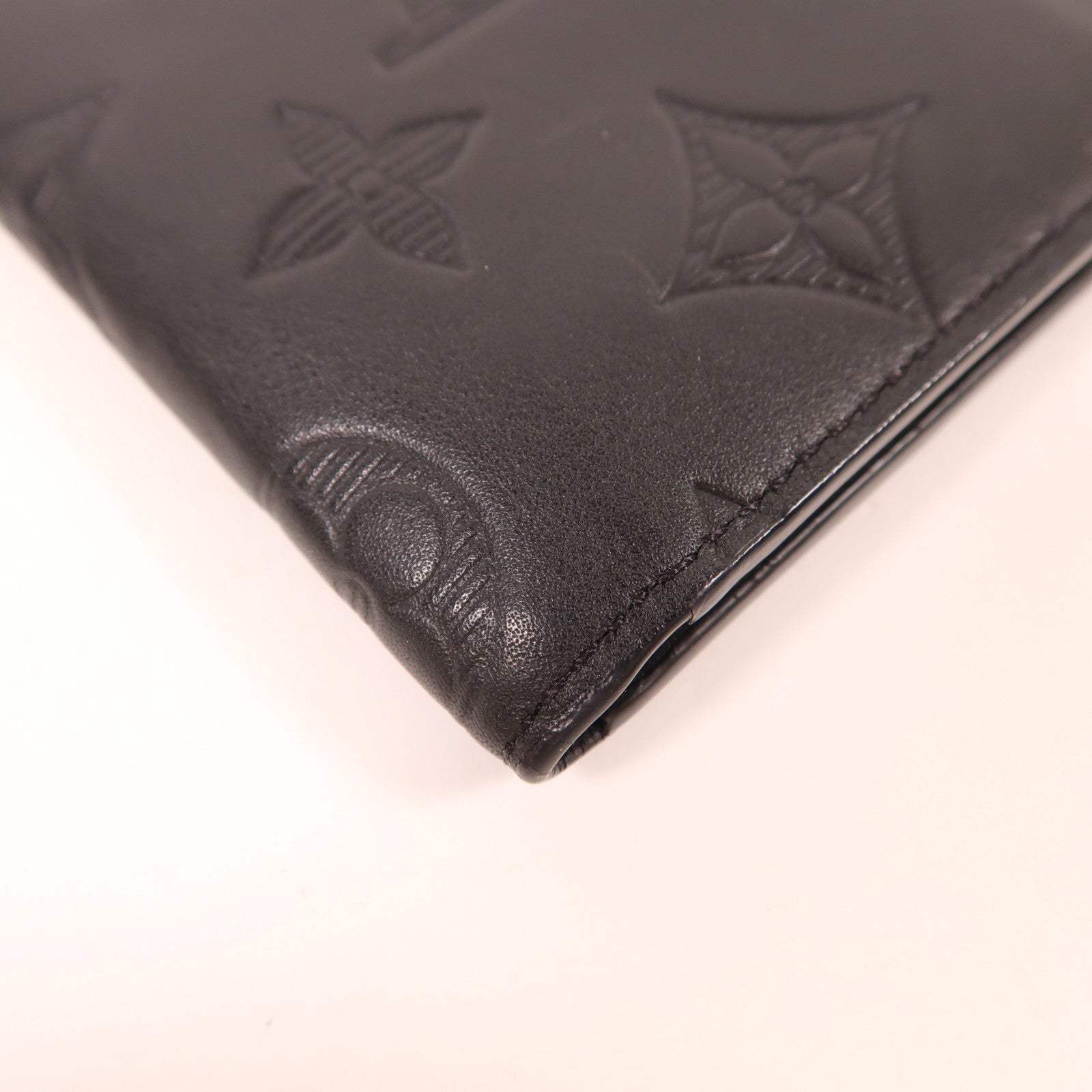 LOUIS VUITTON Monogram Shadow Pocket Organizer錢包黑色