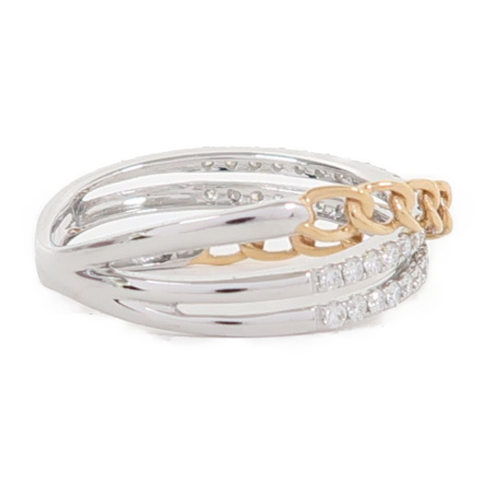 JEWELRY 18K白金Ring 0.32ct鑽石戒指US#6.75