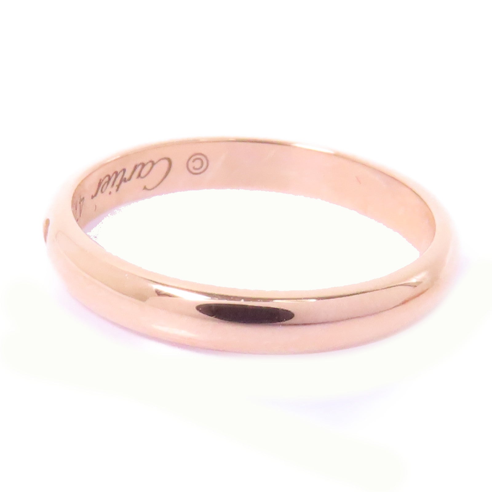 CARTIER 18K玫瑰金Fede 1895 1 Diamond Ring鑽石戒指US#4.25/Cartier#47