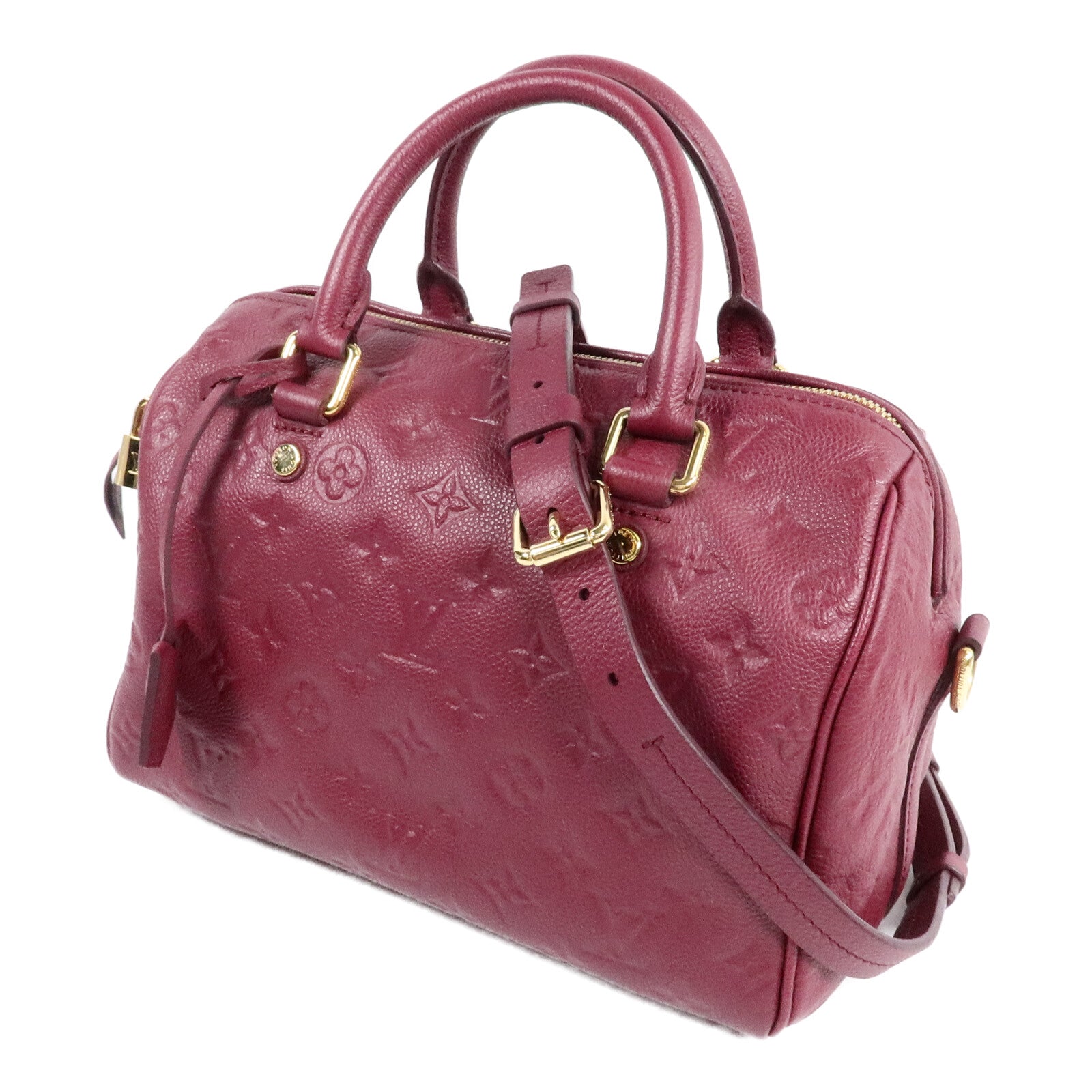 LOUIS VUITTON Monogram Empreinte Speedy 25手挽肩背兩用袋