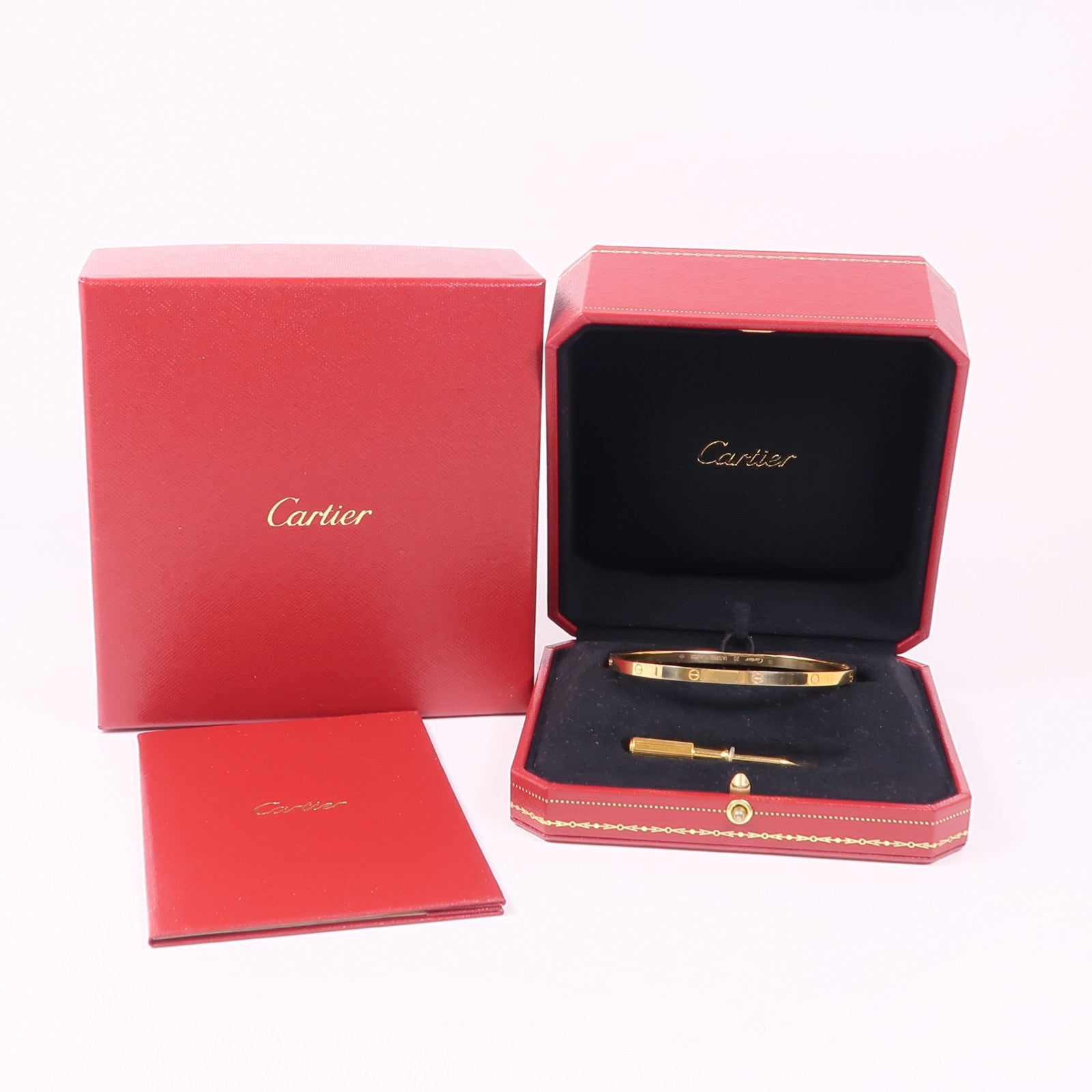 CARTIER 18K黃金Love Bangle手鐲